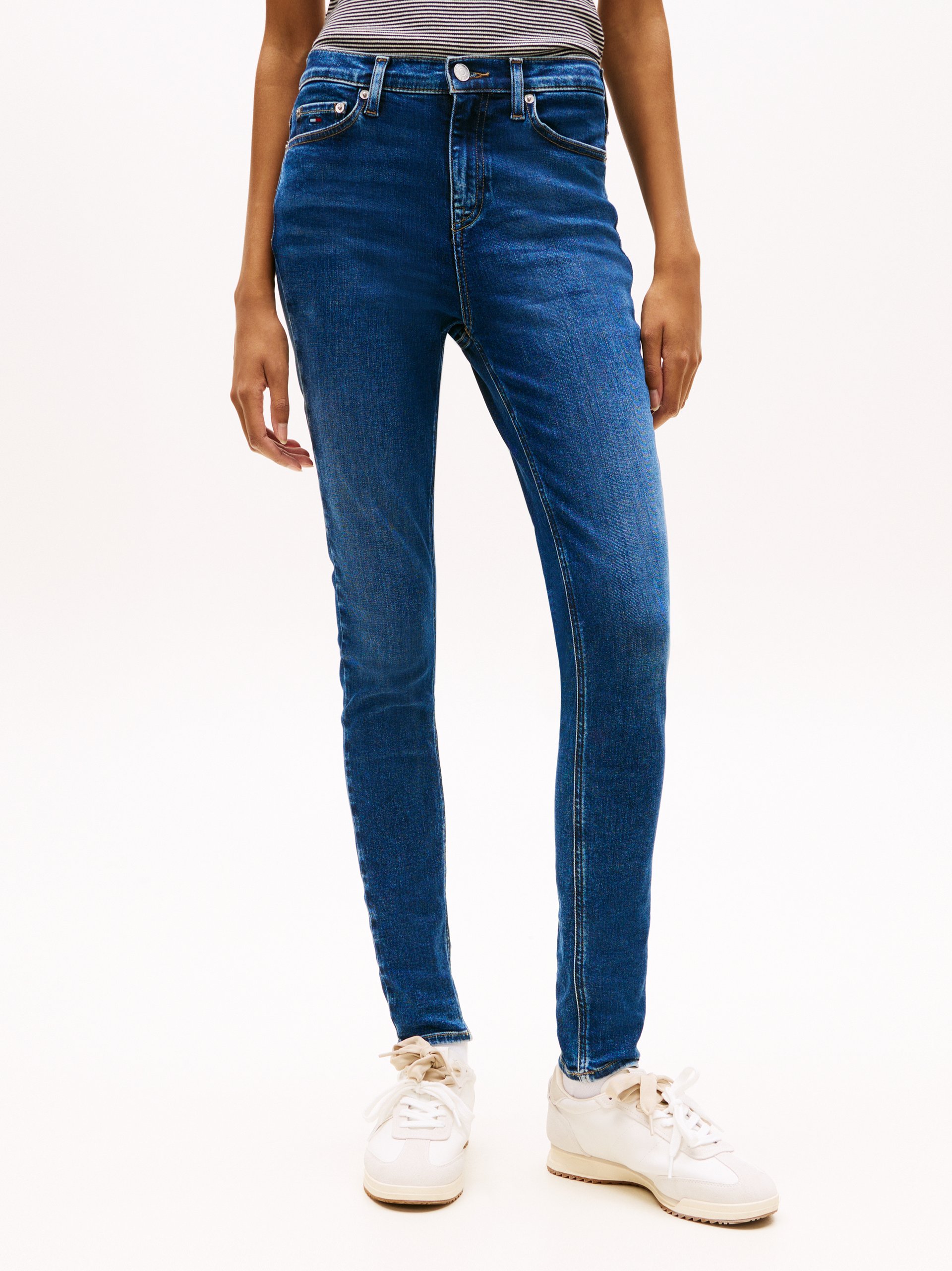 Tommy Jeans Dżinsy skinny - Nora Kobiety Bawełna niebieski, 25-30