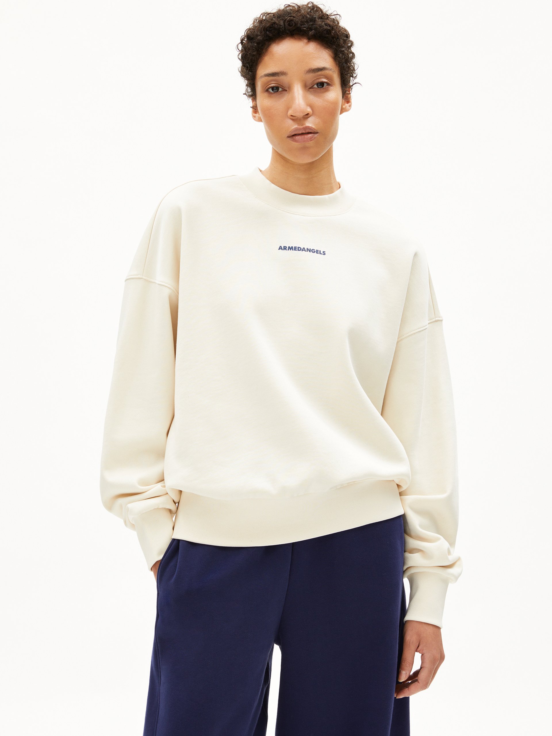 ARMEDANGELS Bluza - Alizaa Chaange Kobiety Bawełna biały