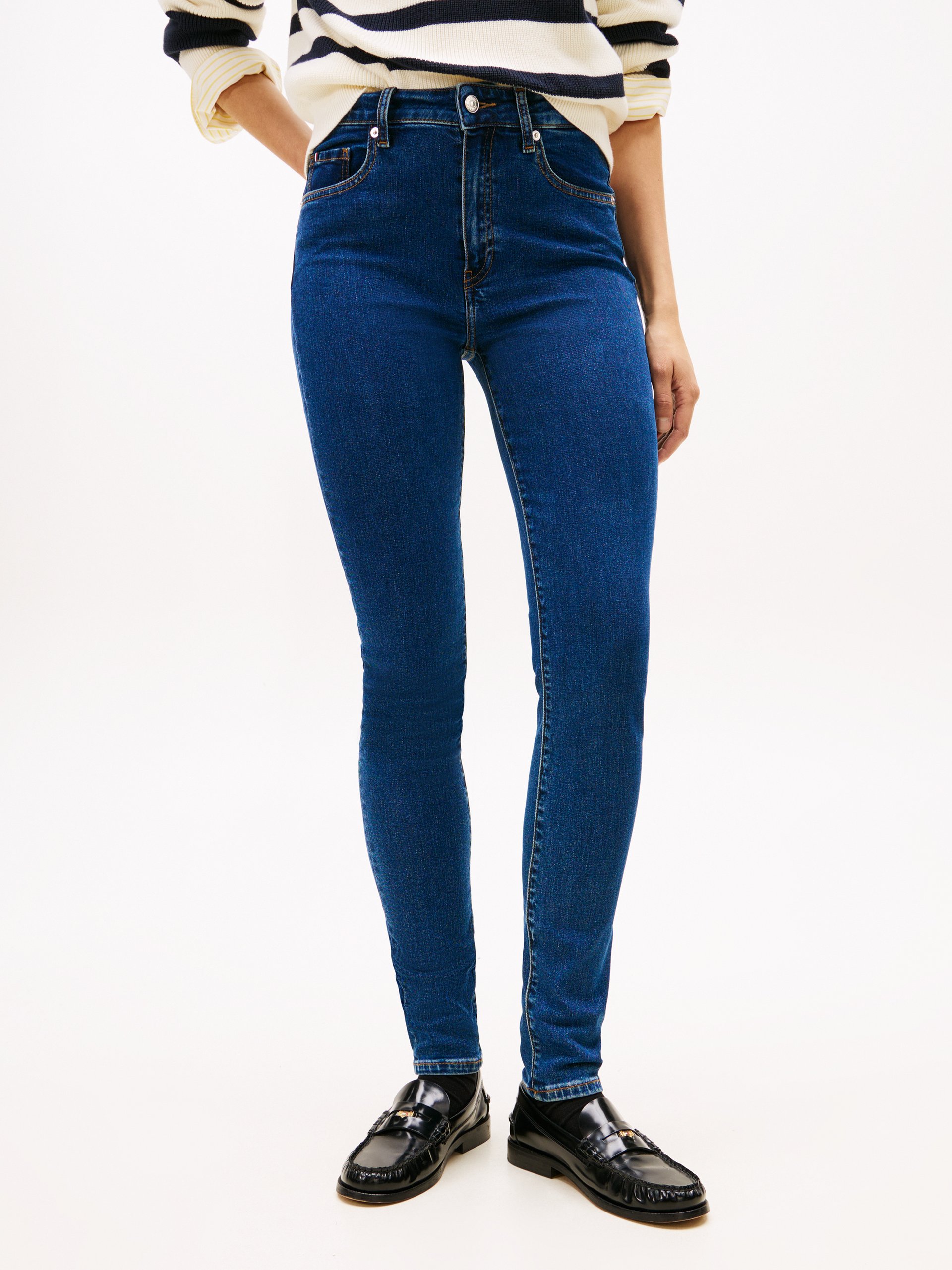 Tommy Hilfiger Dżinsy skinny - Como Kobiety Bawełna niebieski, 29-32