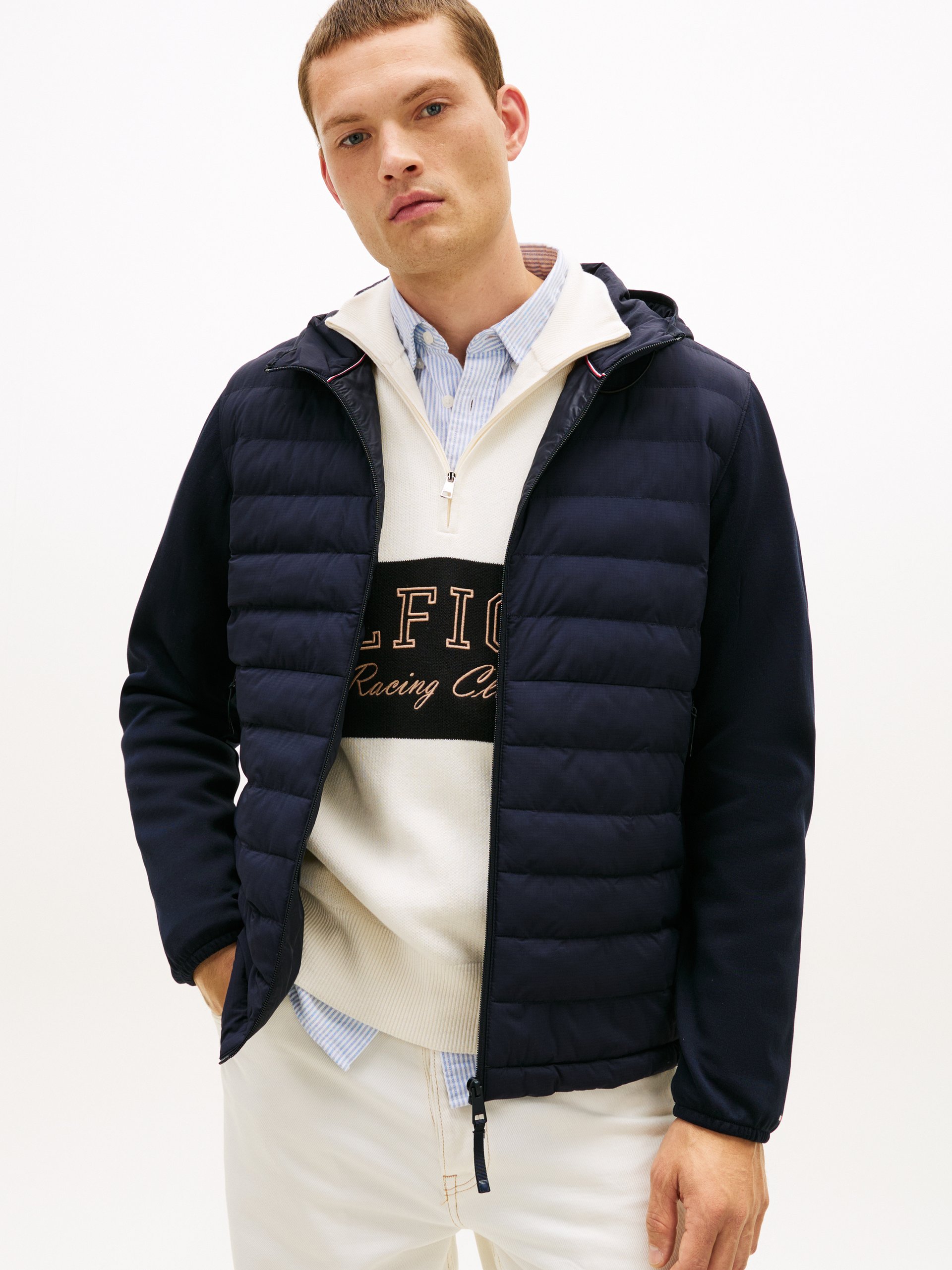 Tommy Hilfiger Bluza Mężczyźni Sztuczne włókno niebieski