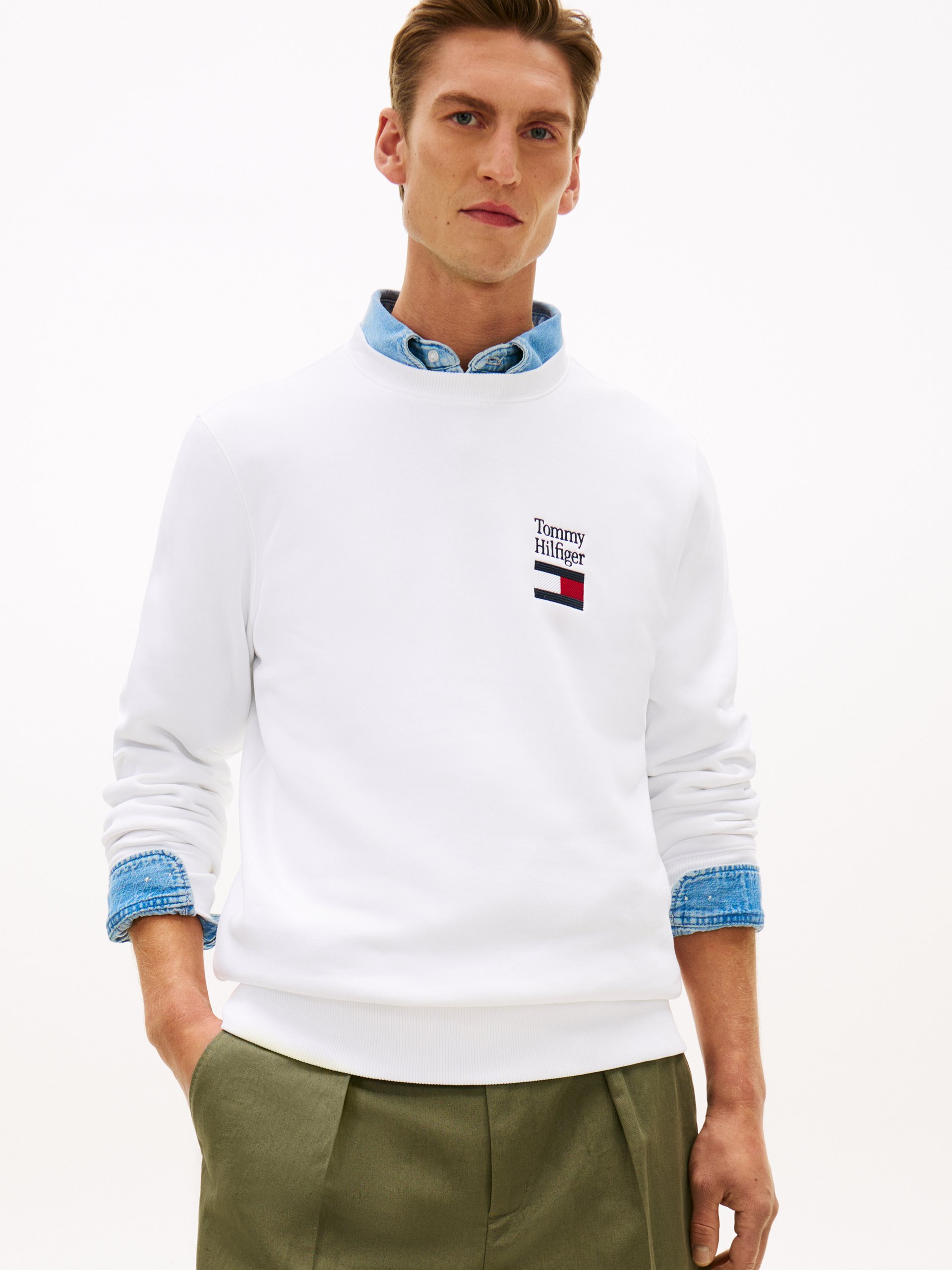 Tommy Hilfiger Bluza Mężczyźni biały