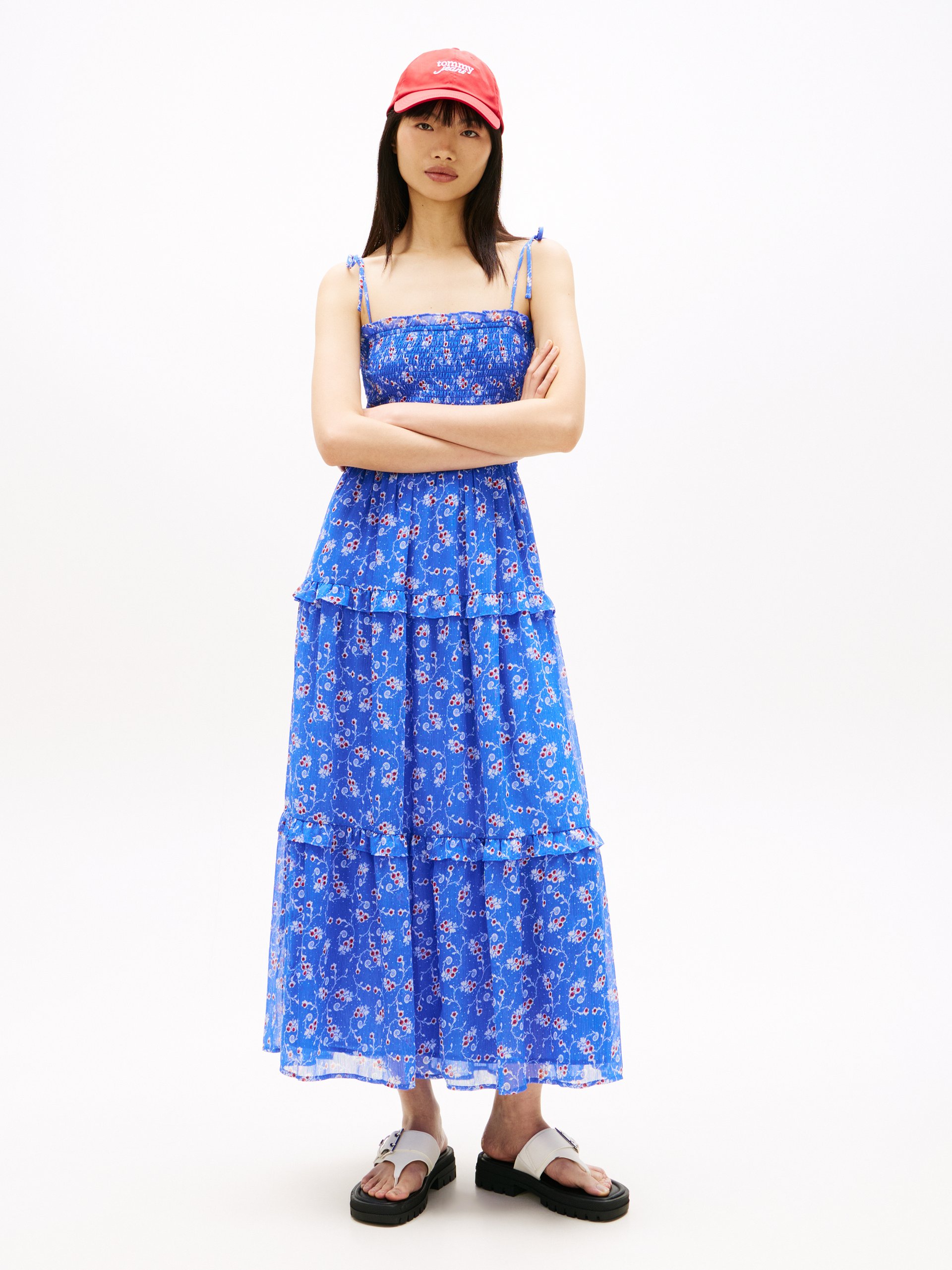 Tommy Jeans sukienka maxi Kobiety niebieski