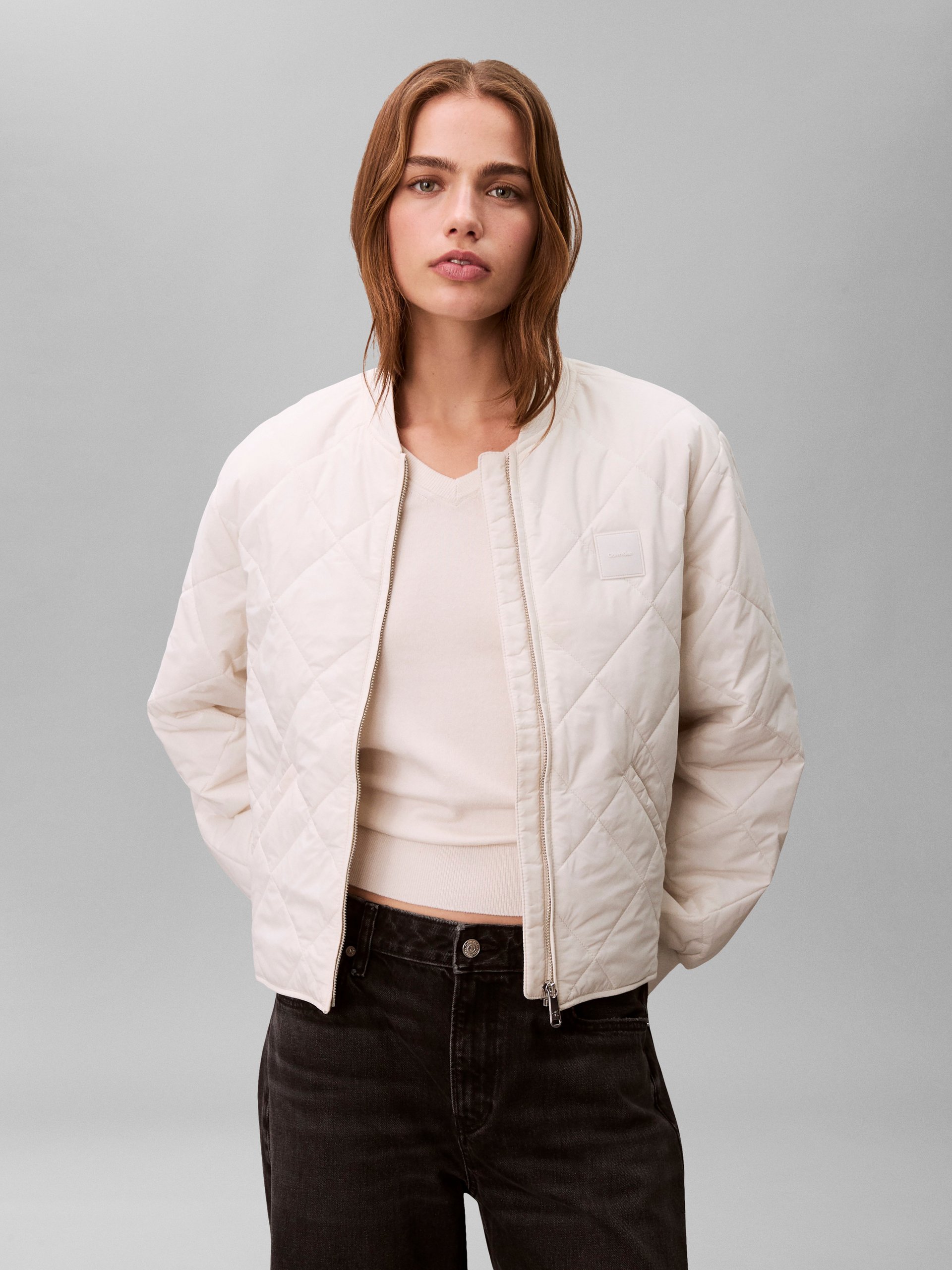 Calvin Klein Jeans Bluza Kobiety beżowy