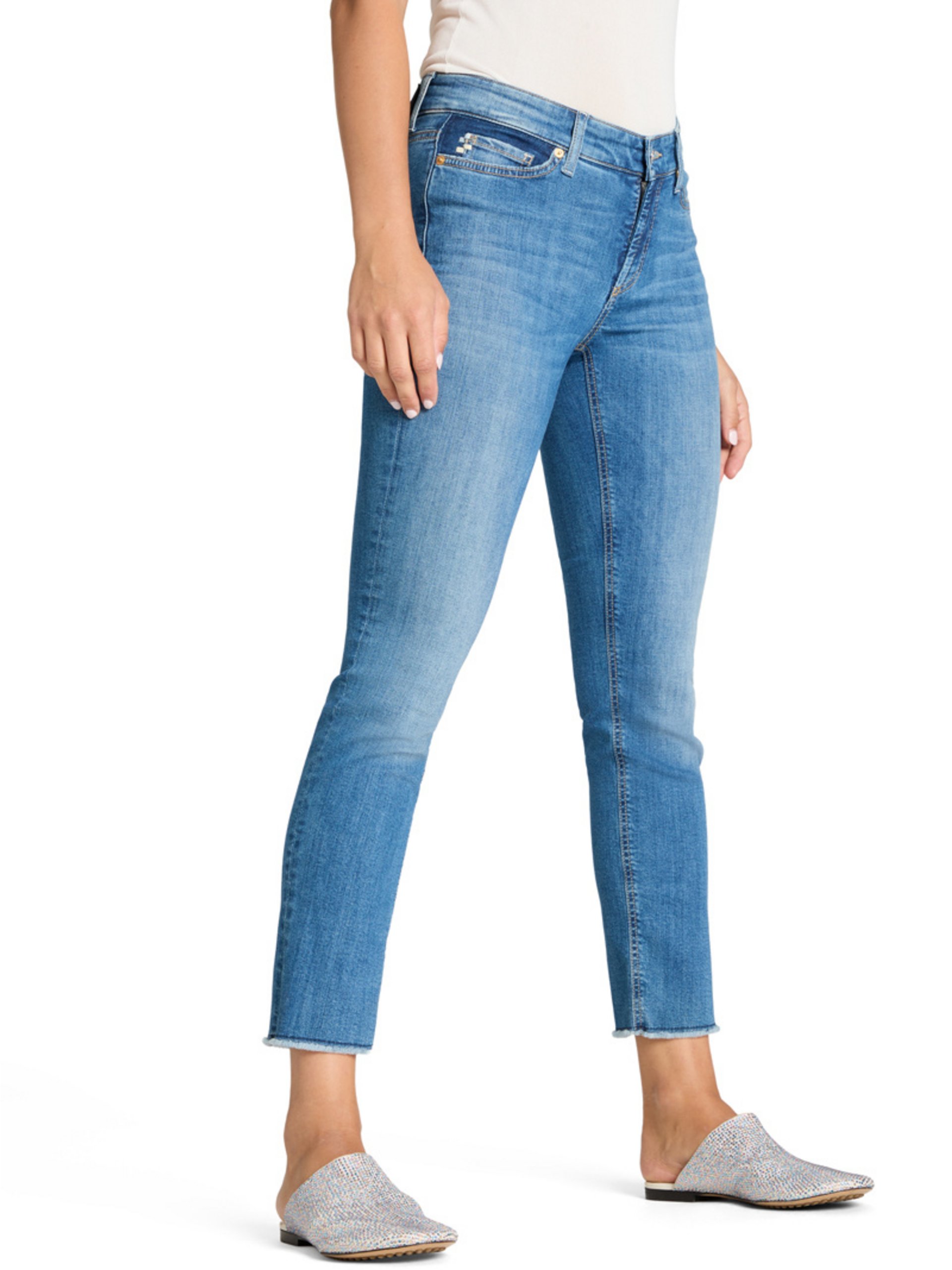 Cambio Dżinsy - Piper Cropped Kobiety Jeansy niebieski