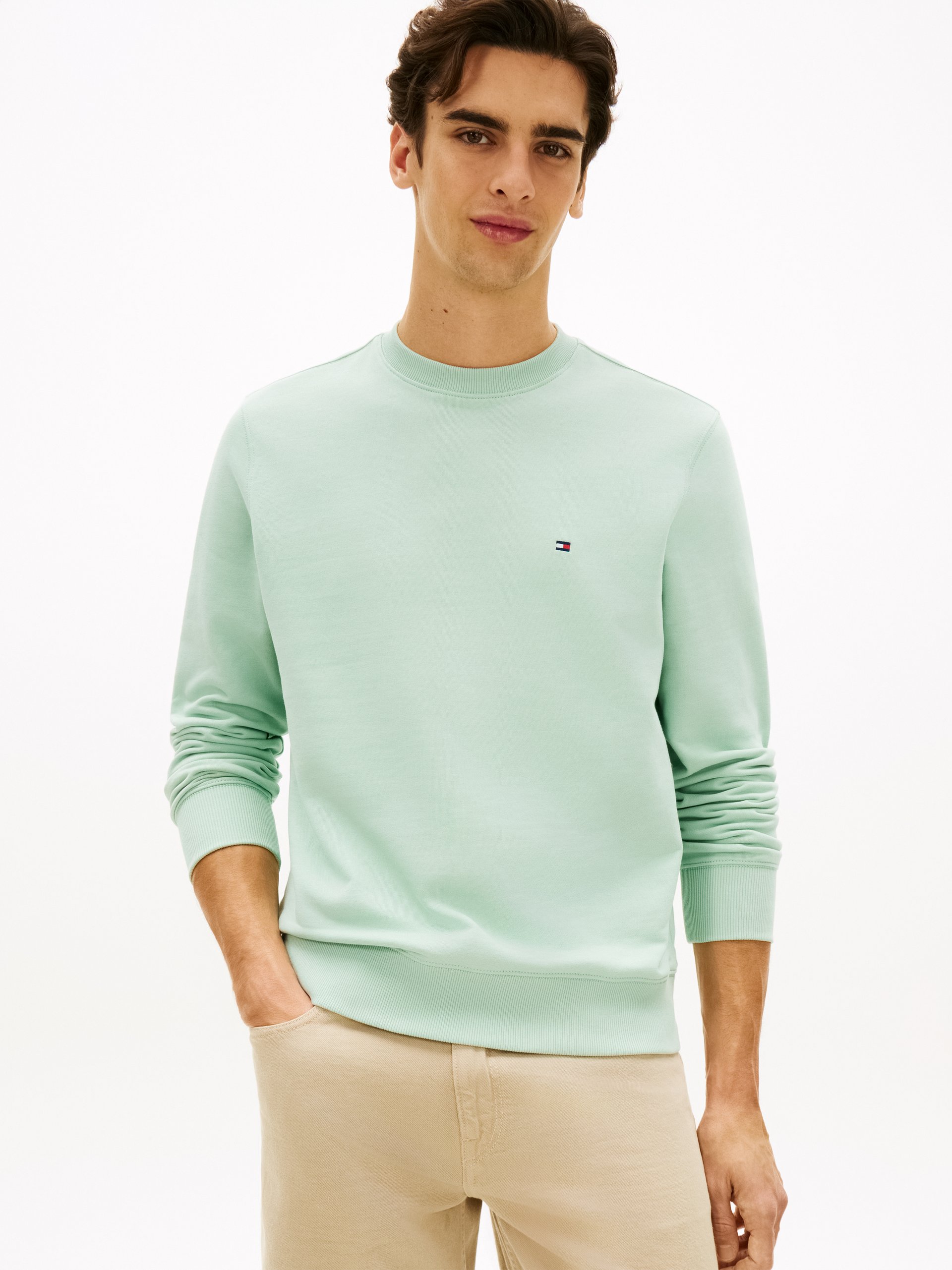Tommy Hilfiger Bluza Mężczyźni Bawełna zielony