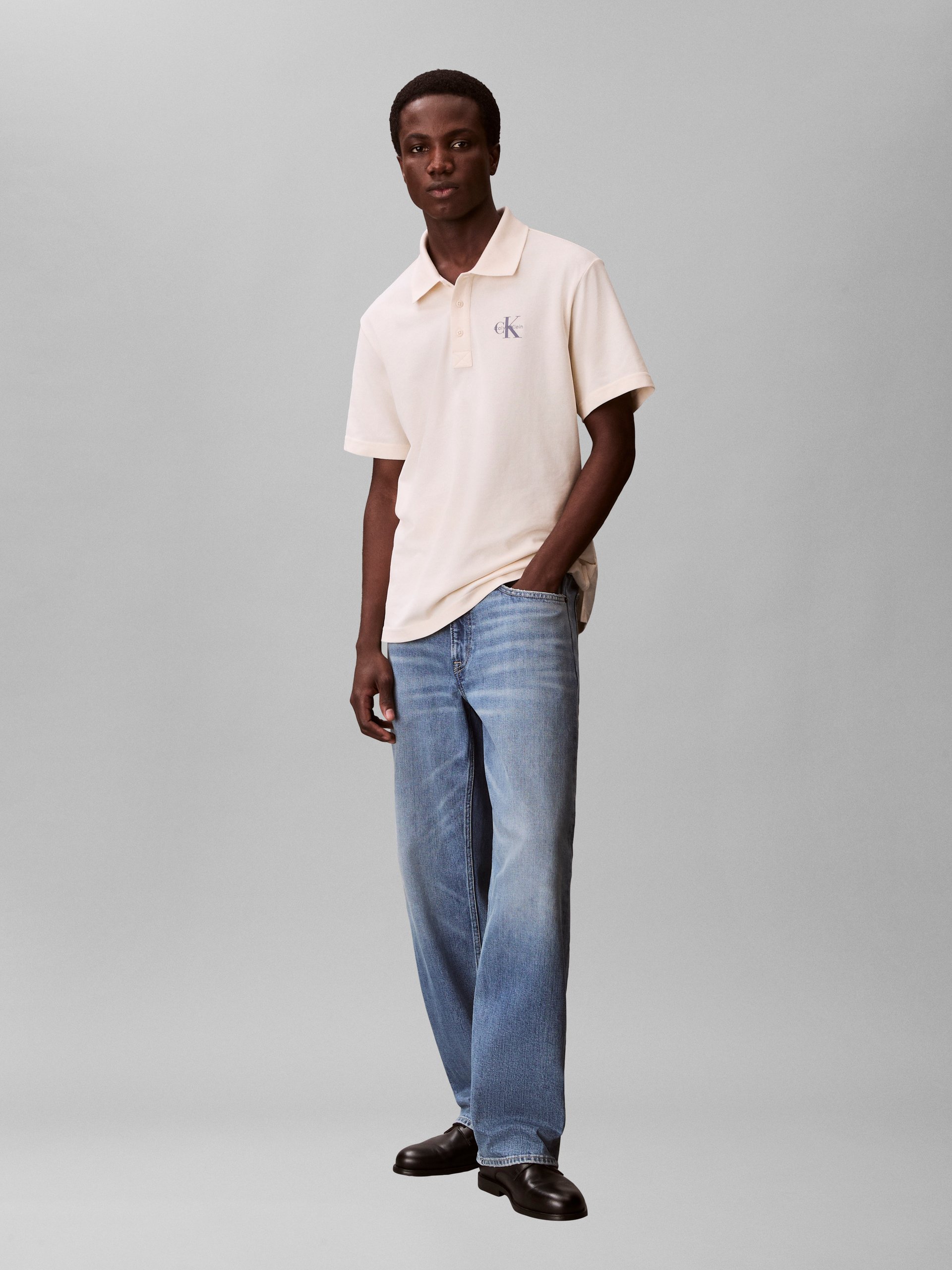 Calvin Klein Jeans Koszulka Mężczyźni Bawełna biały