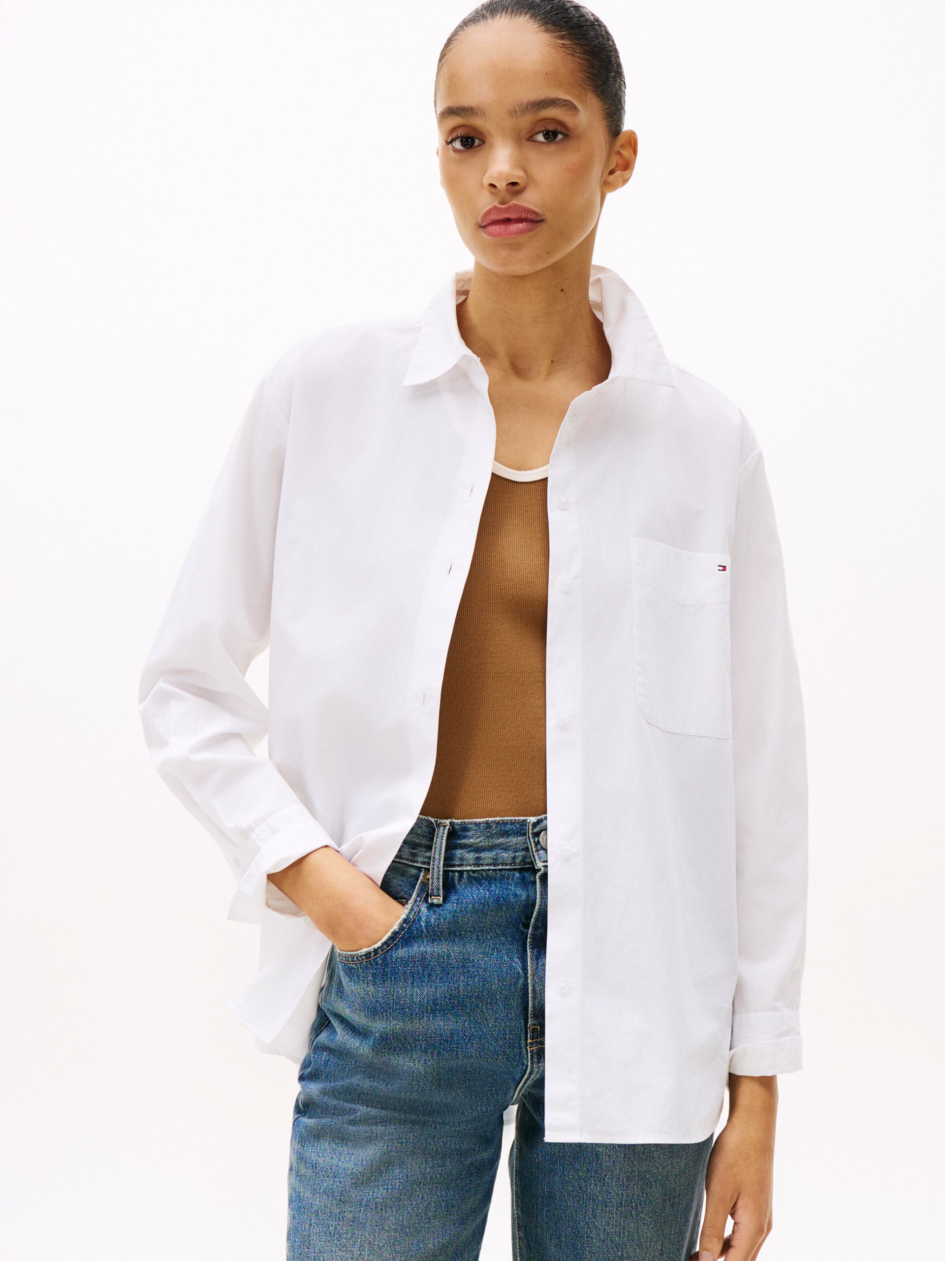 Tommy Hilfiger Bluzka Kobiety Bawełna biały