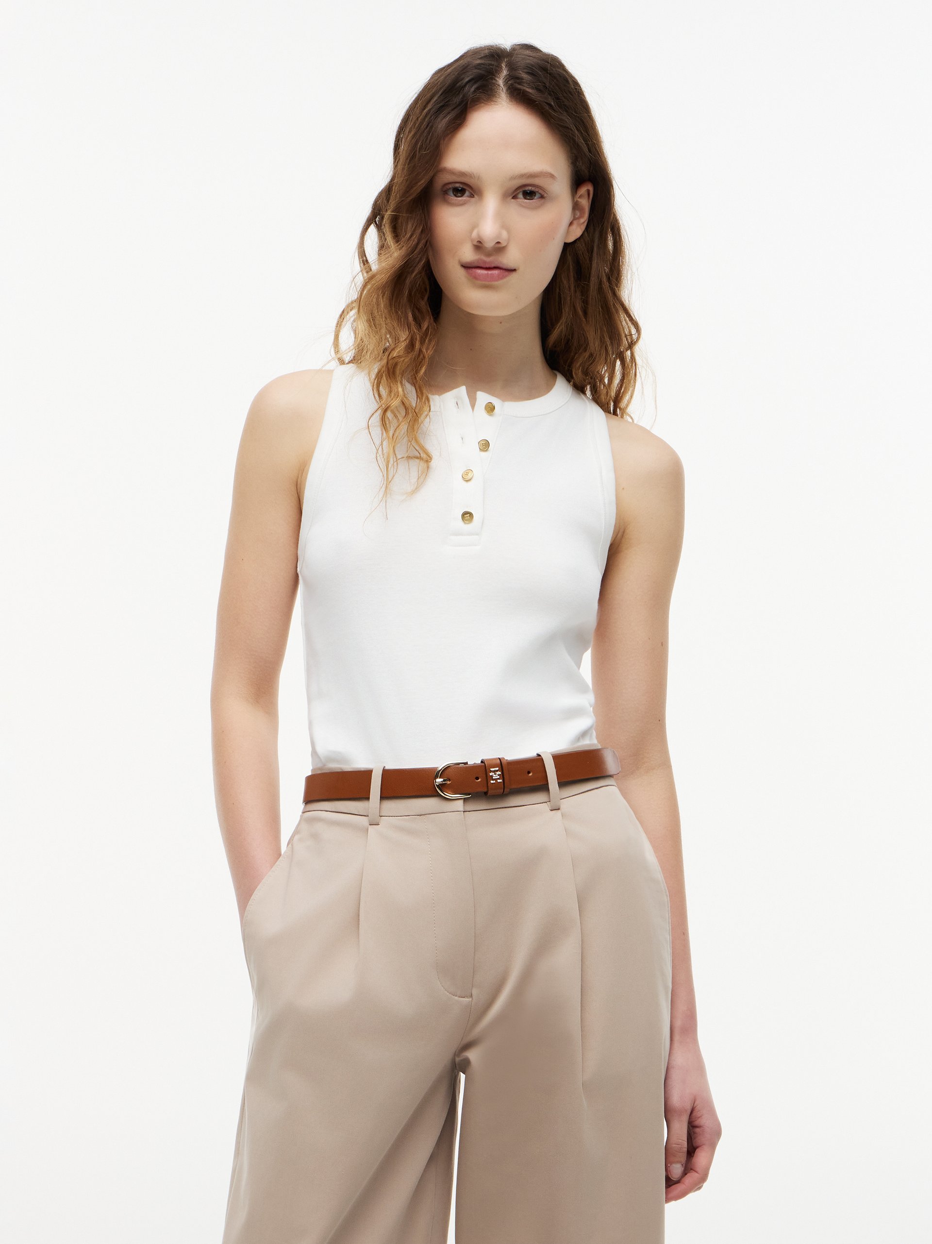 Tommy Hilfiger podkoszulek Kobiety Bawełna (100%) biały