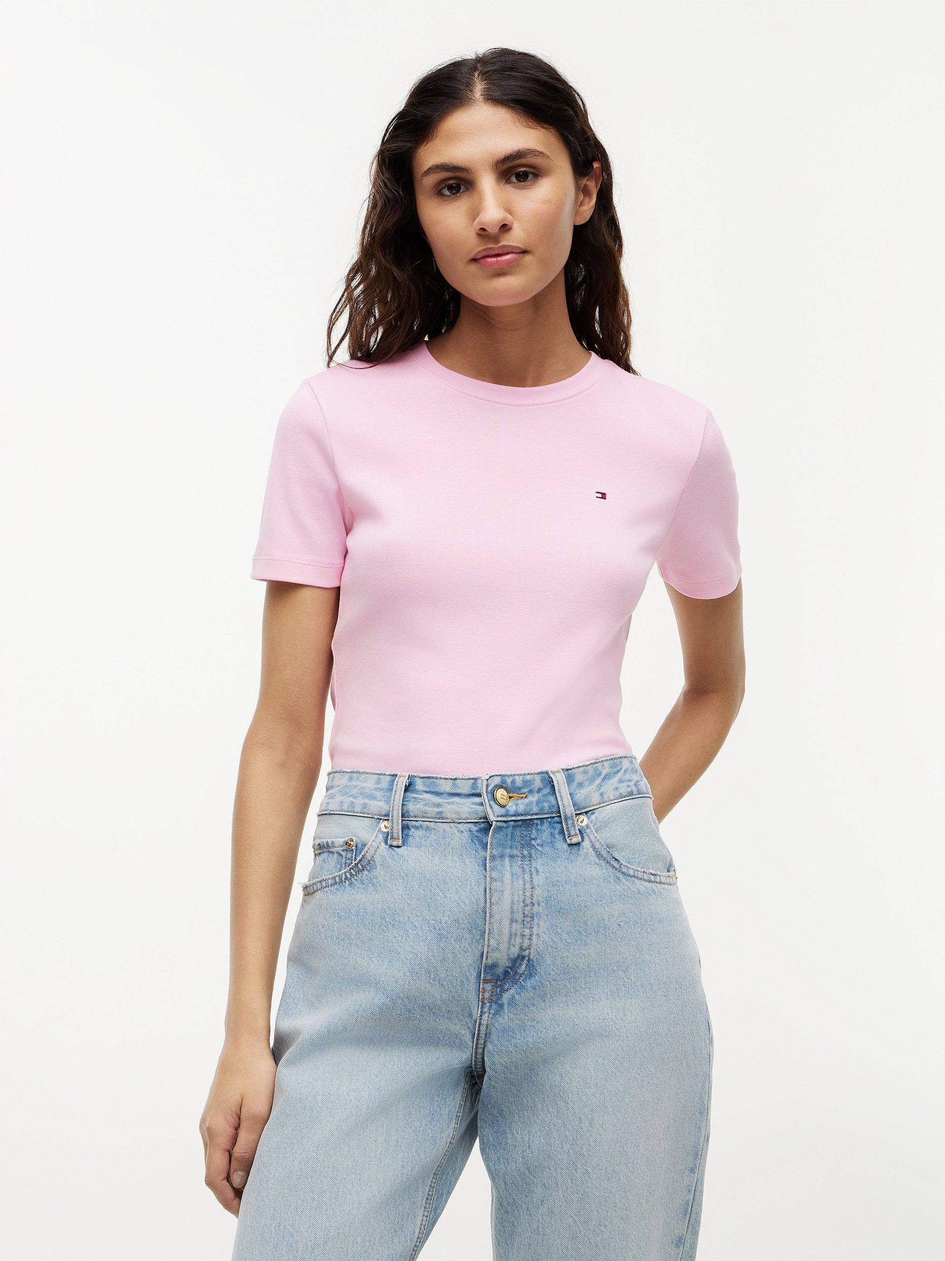 Tommy Hilfiger Koszulka Kobiety Bawełna różowy