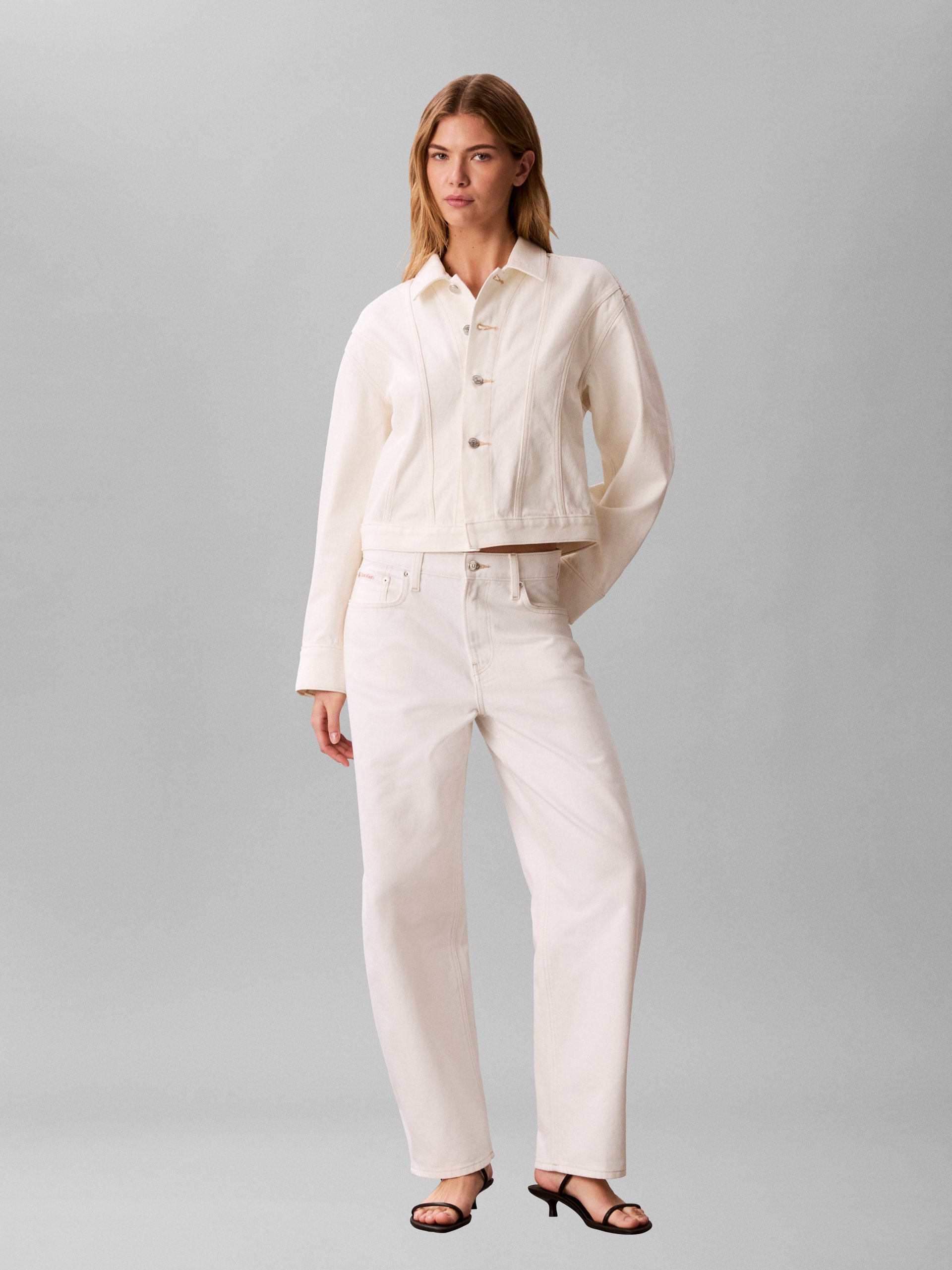 Calvin Klein Jeans Dżinsy Kobiety Bawełna (100%) biały, 27-30