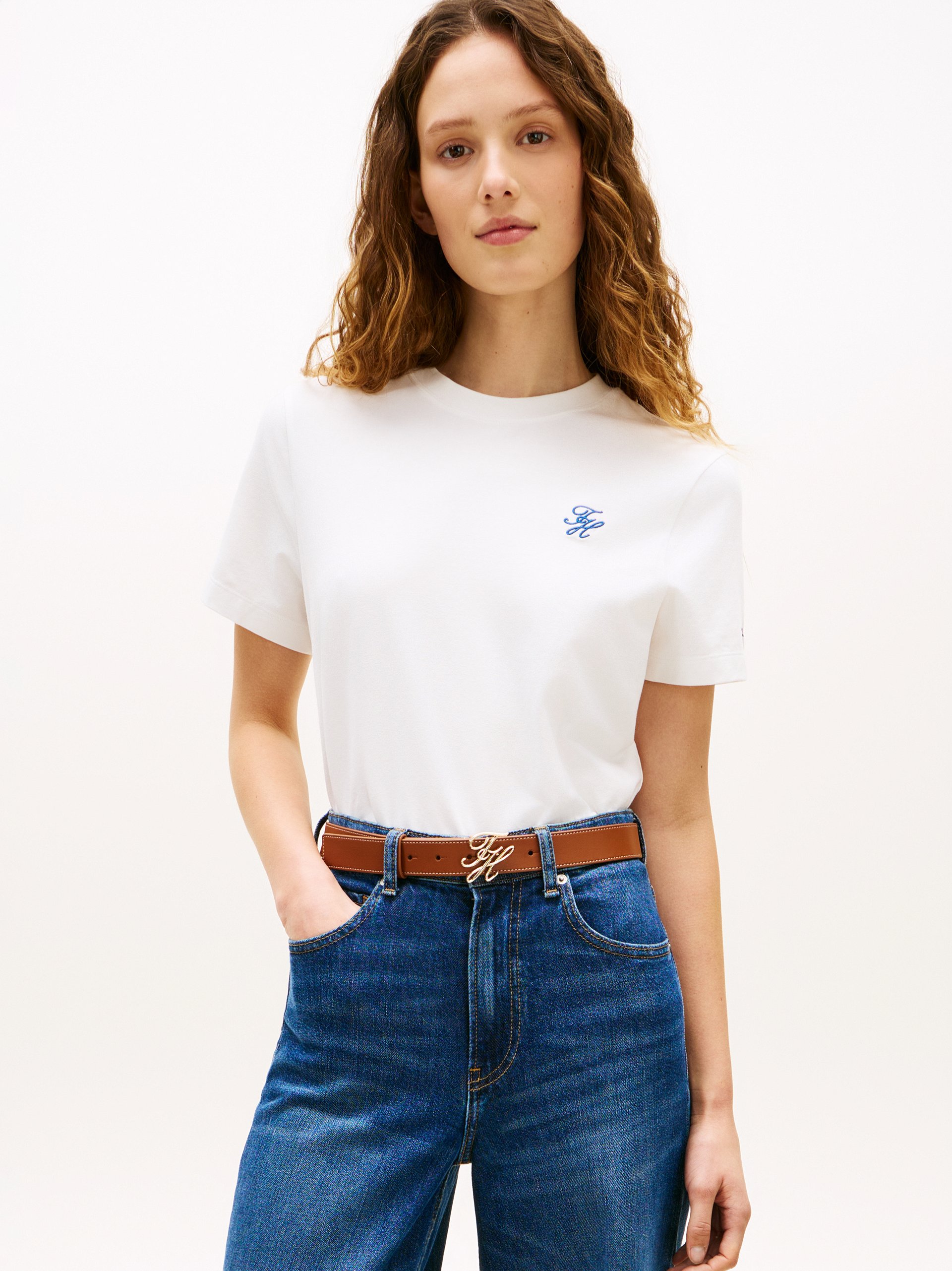 Tommy Hilfiger Koszulka Kobiety Bawełna biały