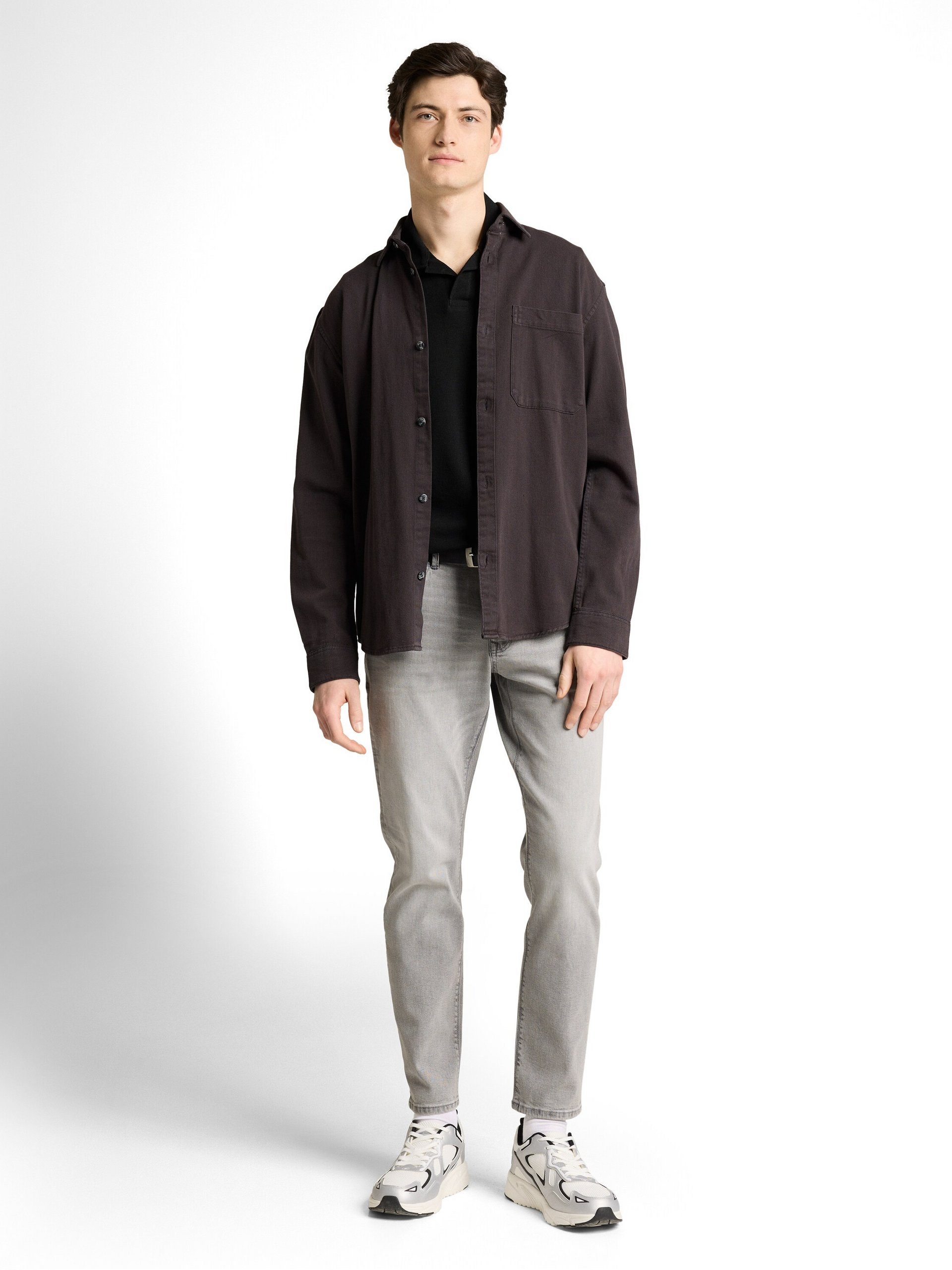 Tom Tailor Denim koszulka polo Mężczyźni Bawełna czarny