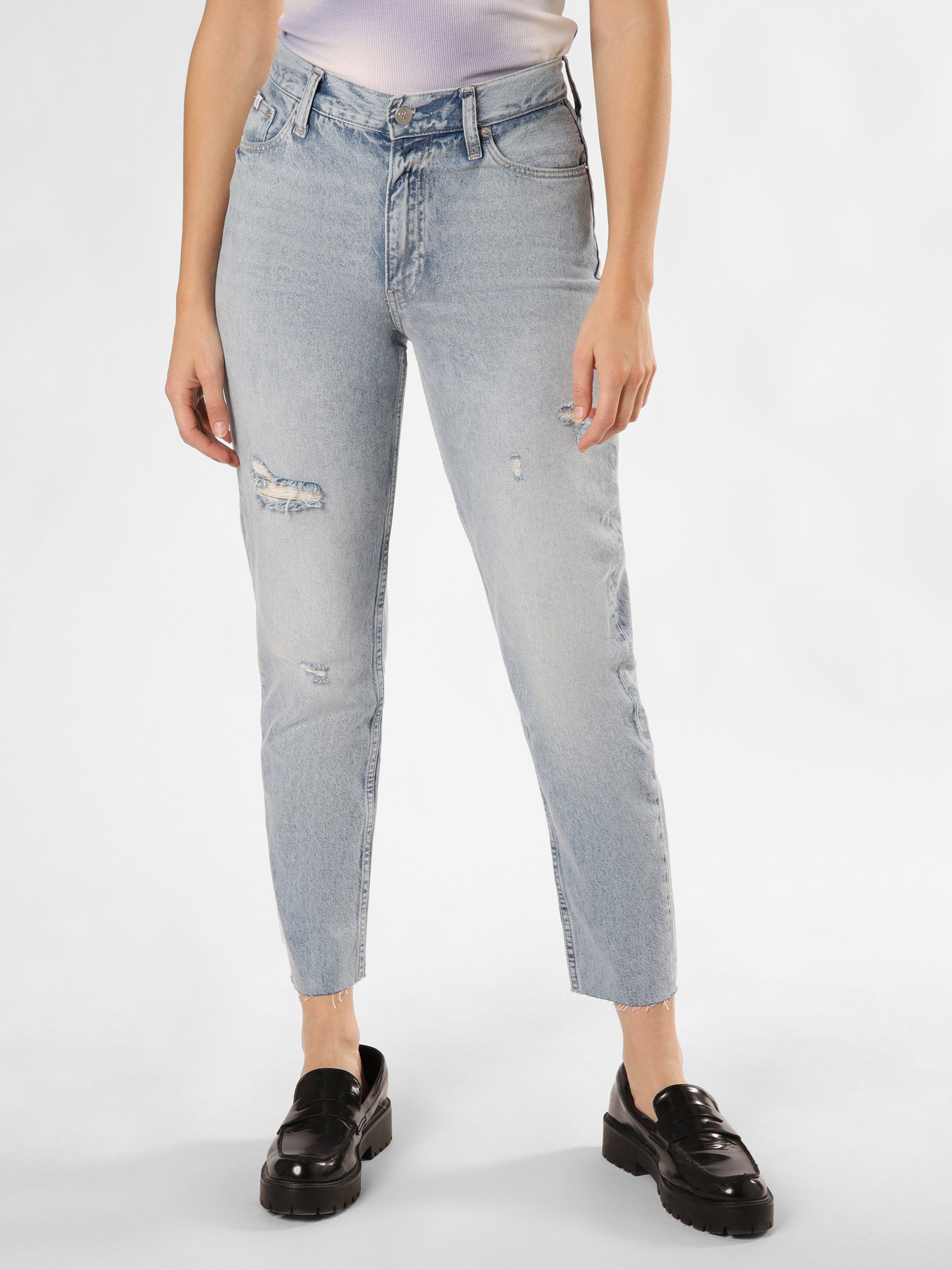 Calvin Klein Jeans Dżinsy Kobiety Bawełna niebieski, 30-28