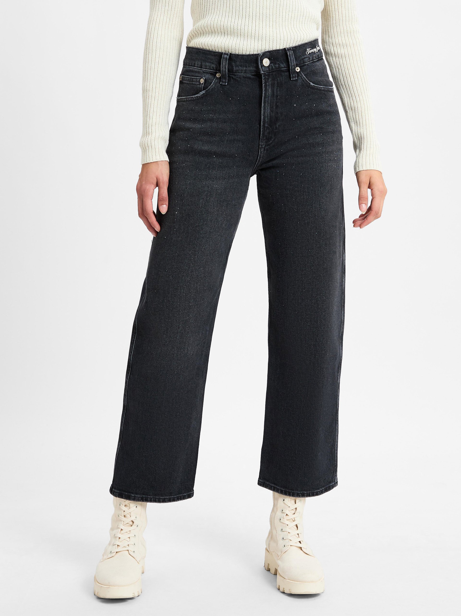 Tommy Jeans Dżinsy - Betsy Mid Loose Kobiety Bawełna szary, 27-30
