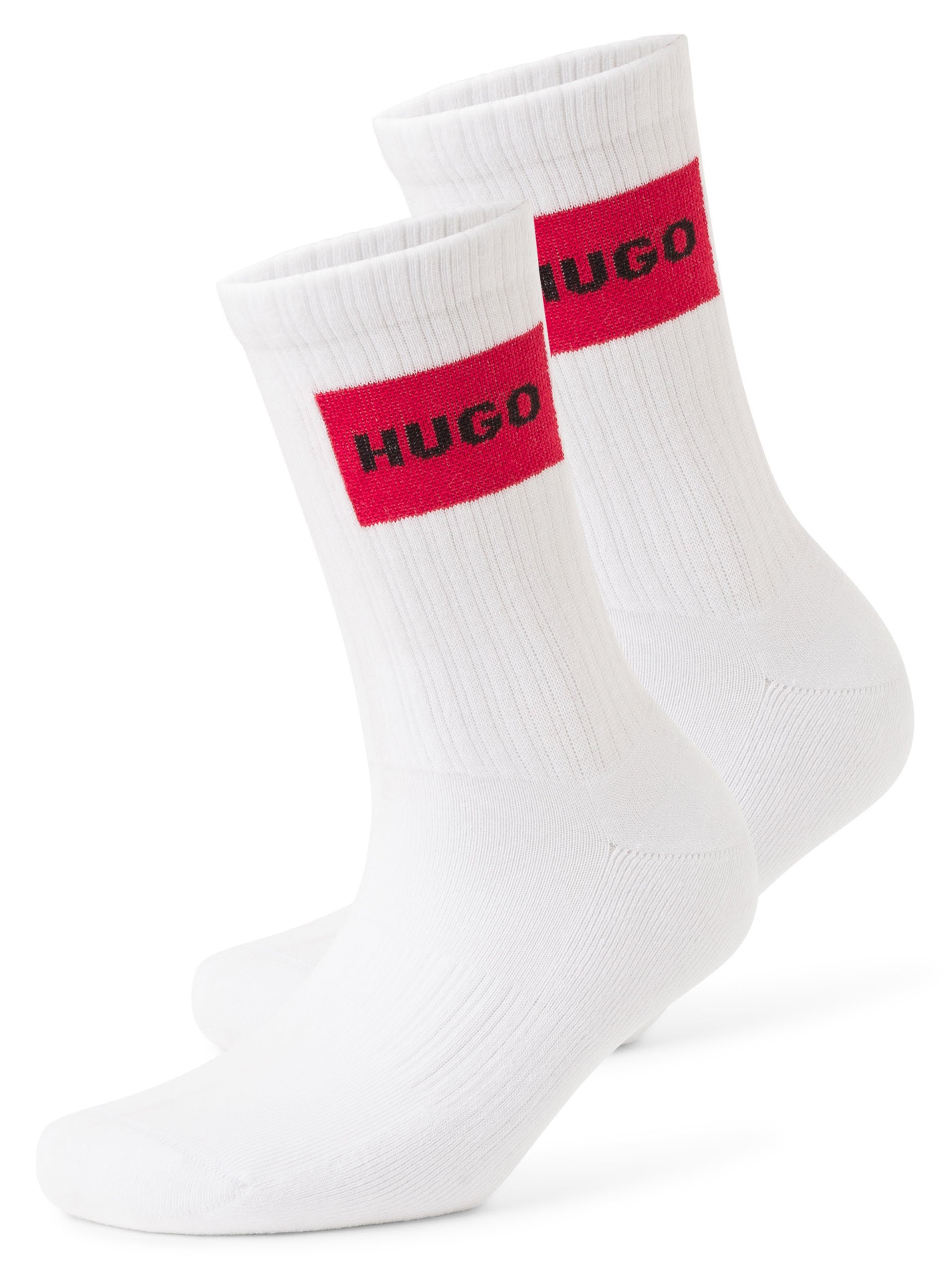 HUGO Skarpety w 2-paku Kobiety biały|czerwony, 35-38