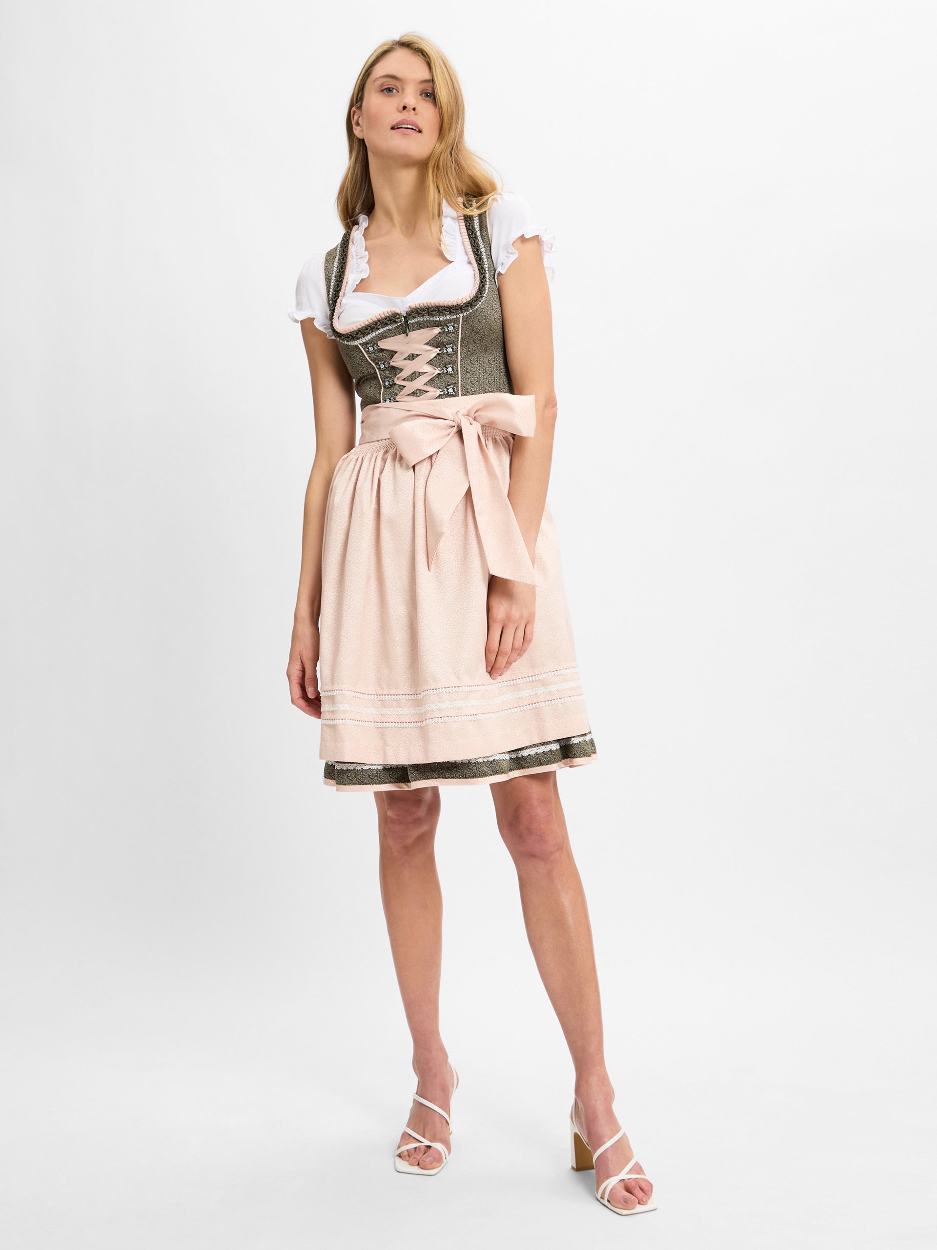 Krüger Dirndl dirndl Kobiety Sztuczne włókno zielony
