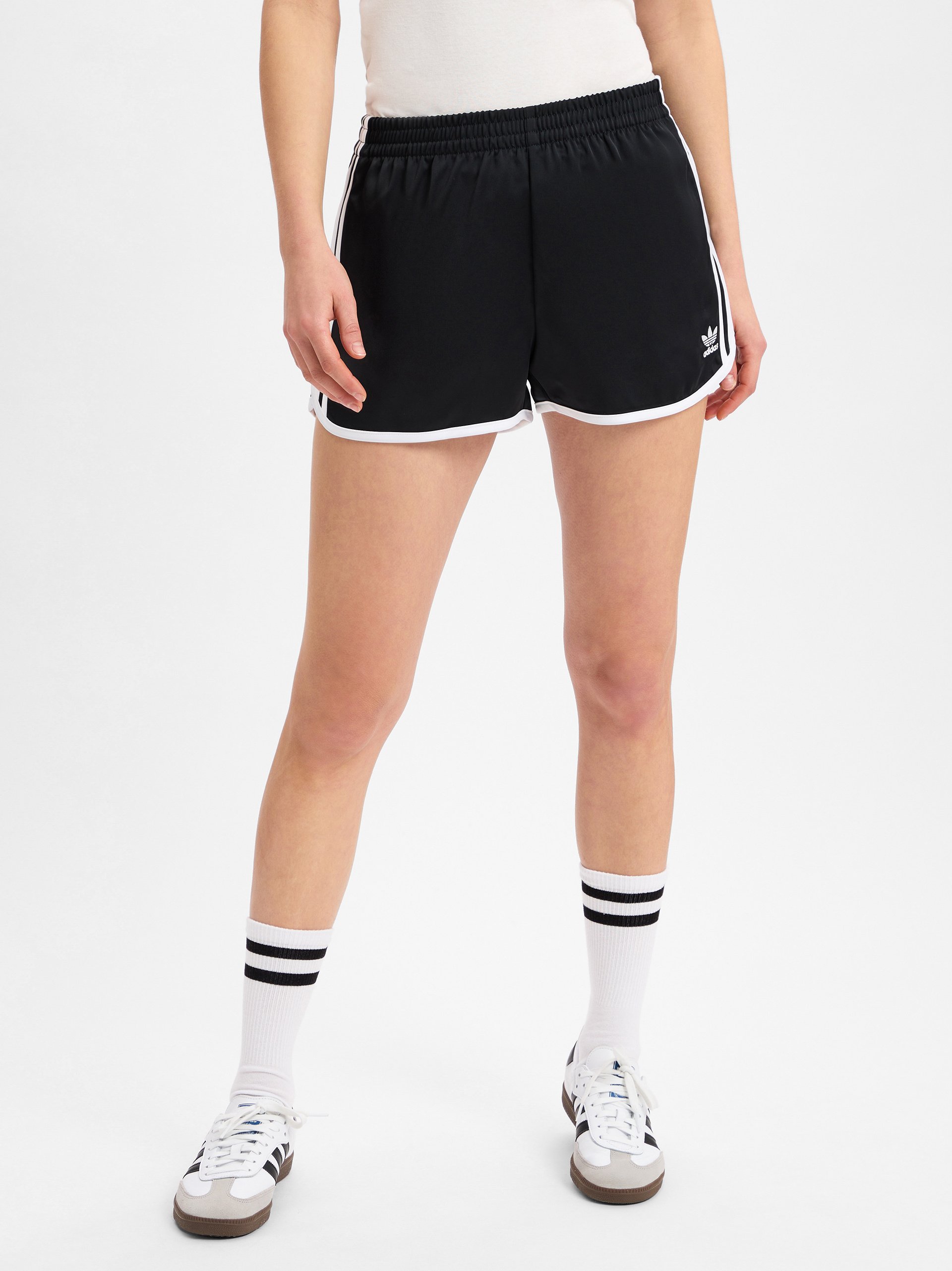 adidas Originals Spodenki - 3S Sprinter Kobiety Sztuczne włókno czarny|biały