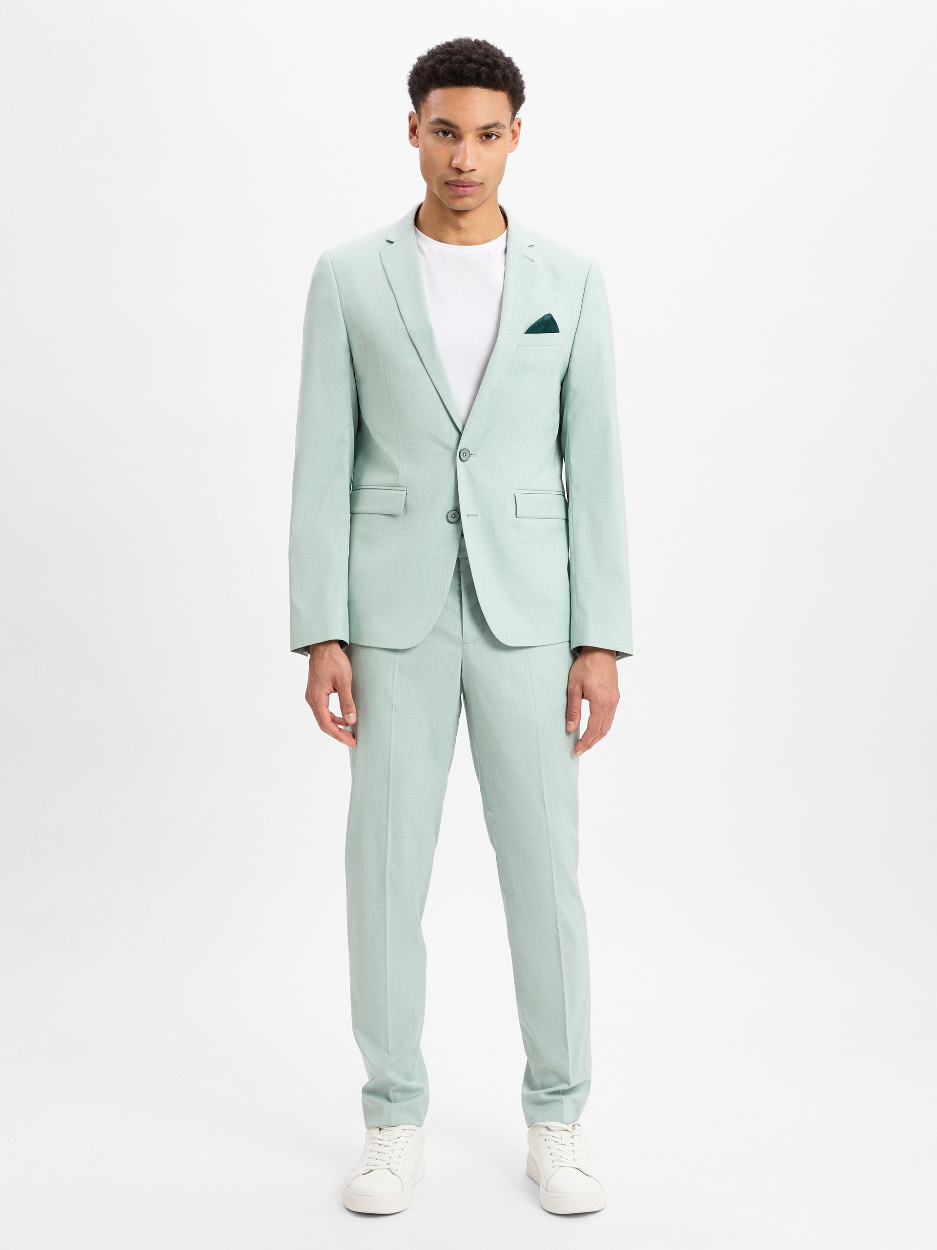 Finshley & Harding Garnitur - Oakland - Kalifornia Mężczyźni Slim Fit zielony