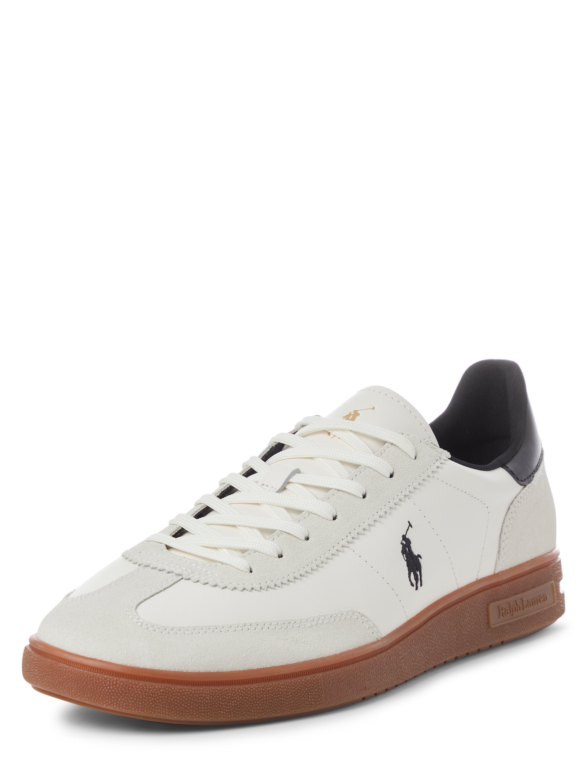 Polo Ralph Lauren buty sportowe z zawartością skóry - Bedford Mężczyźni skóra biały