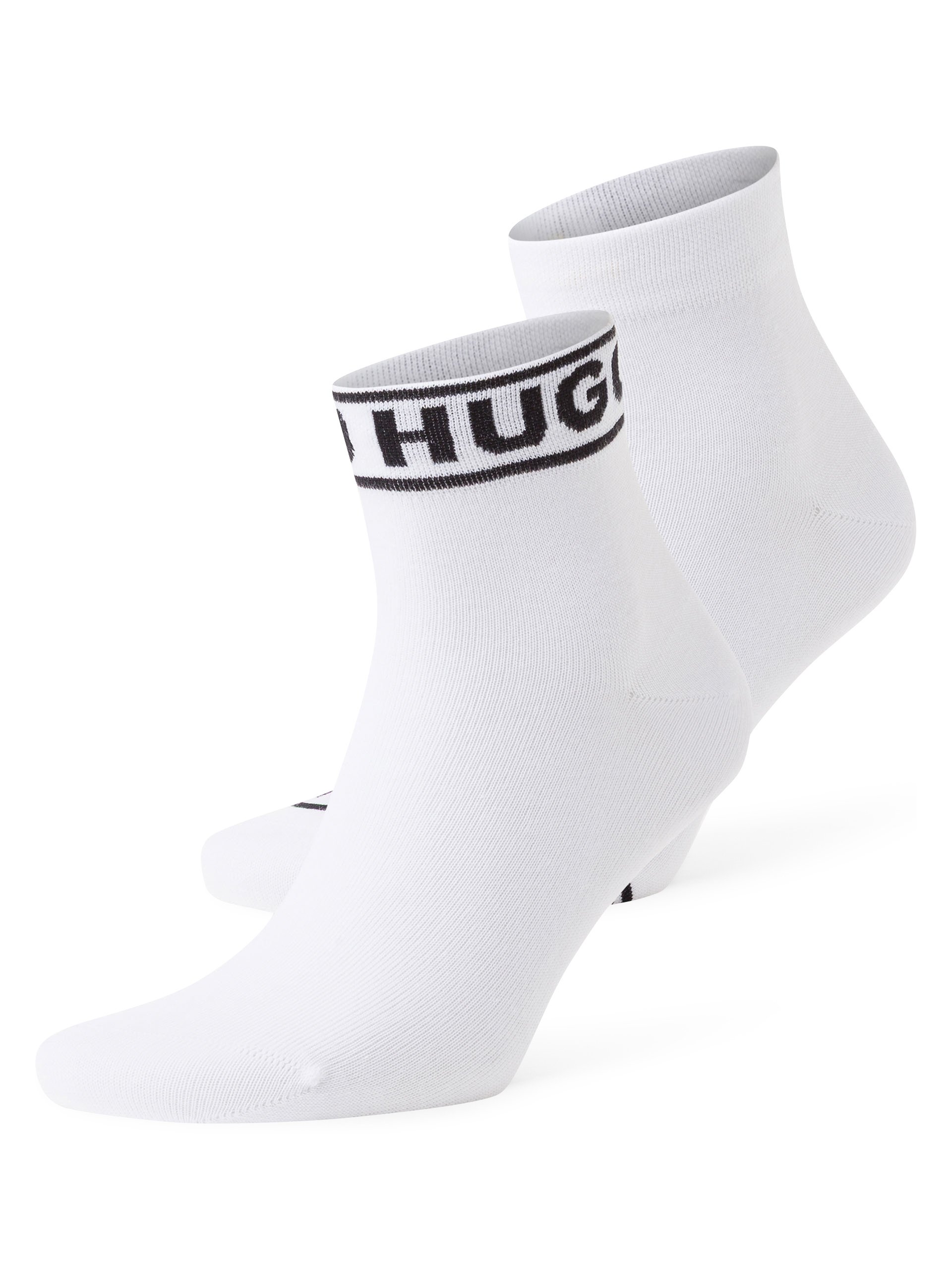 HUGO Skarpety w 2-paku - 2P SH LOGO CC W Kobiety Bawełna biały|czarny, 35-38