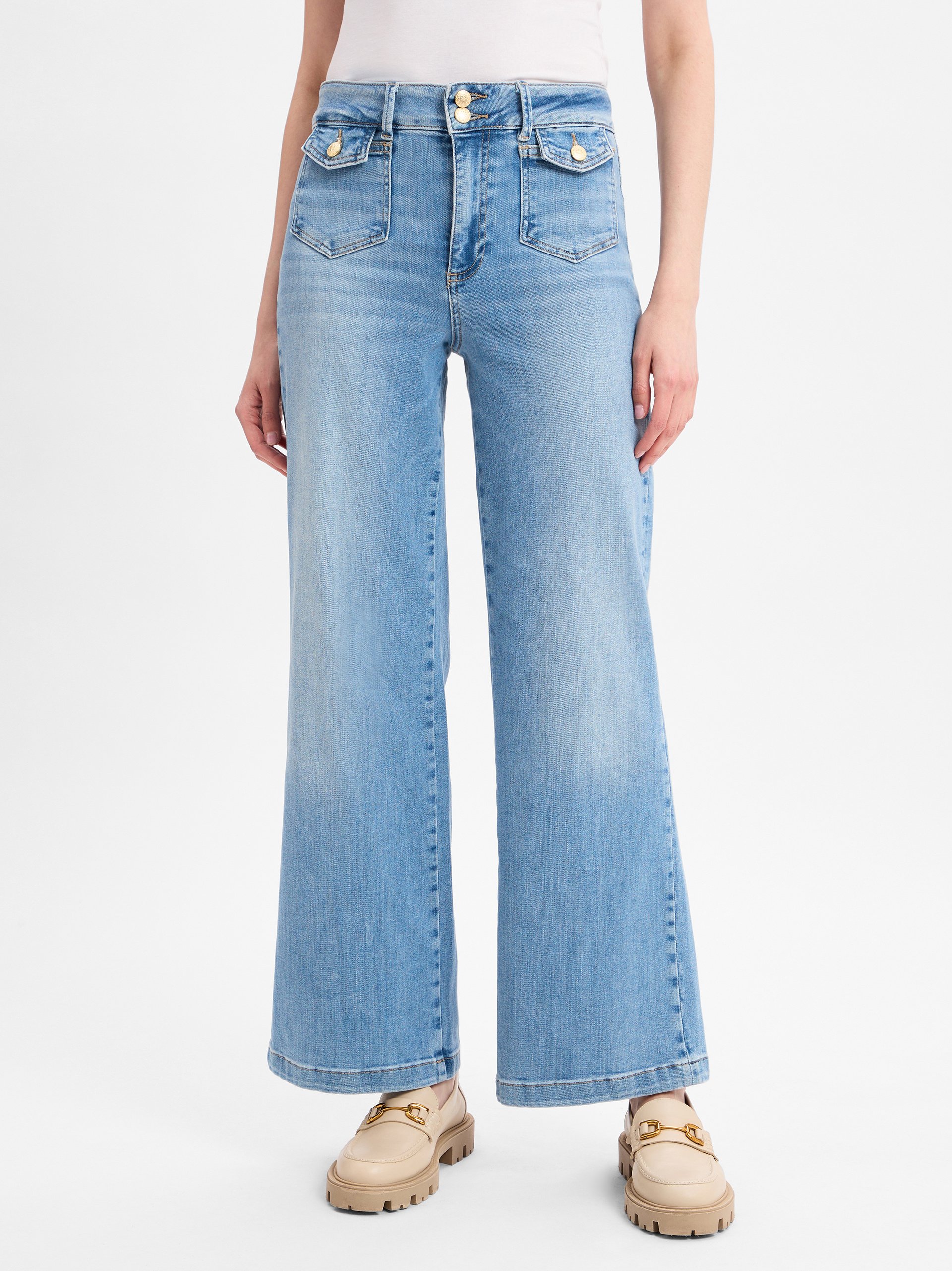 MOS MOSH Dżinsy bootcut - MMColette Kobiety niebieski