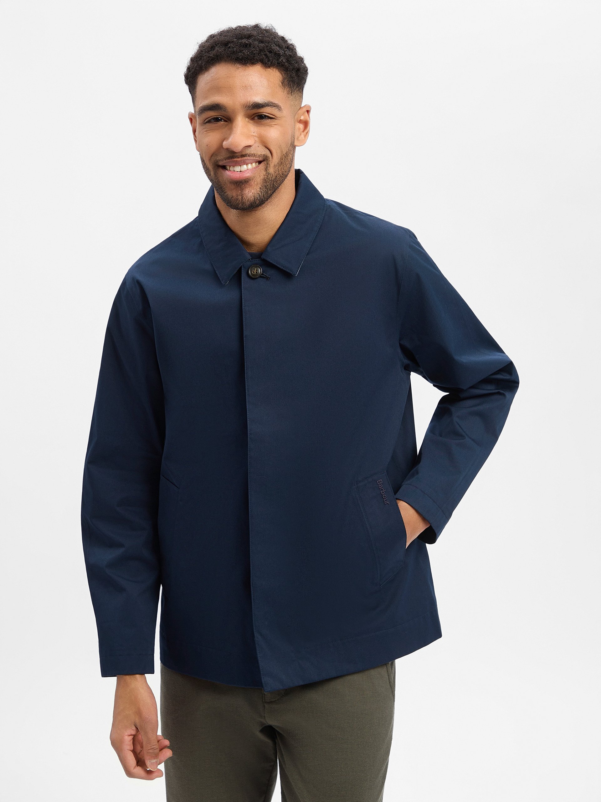 Barbour kurtka funkcjonalna - Rokig-short Mężczyźni Bawełna niebieski