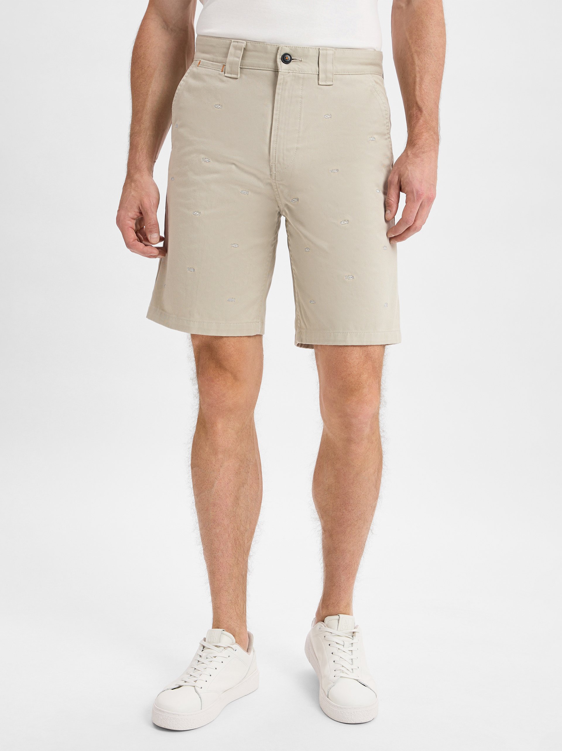 BOSS Orange szorty chino Mężczyźni beżowy