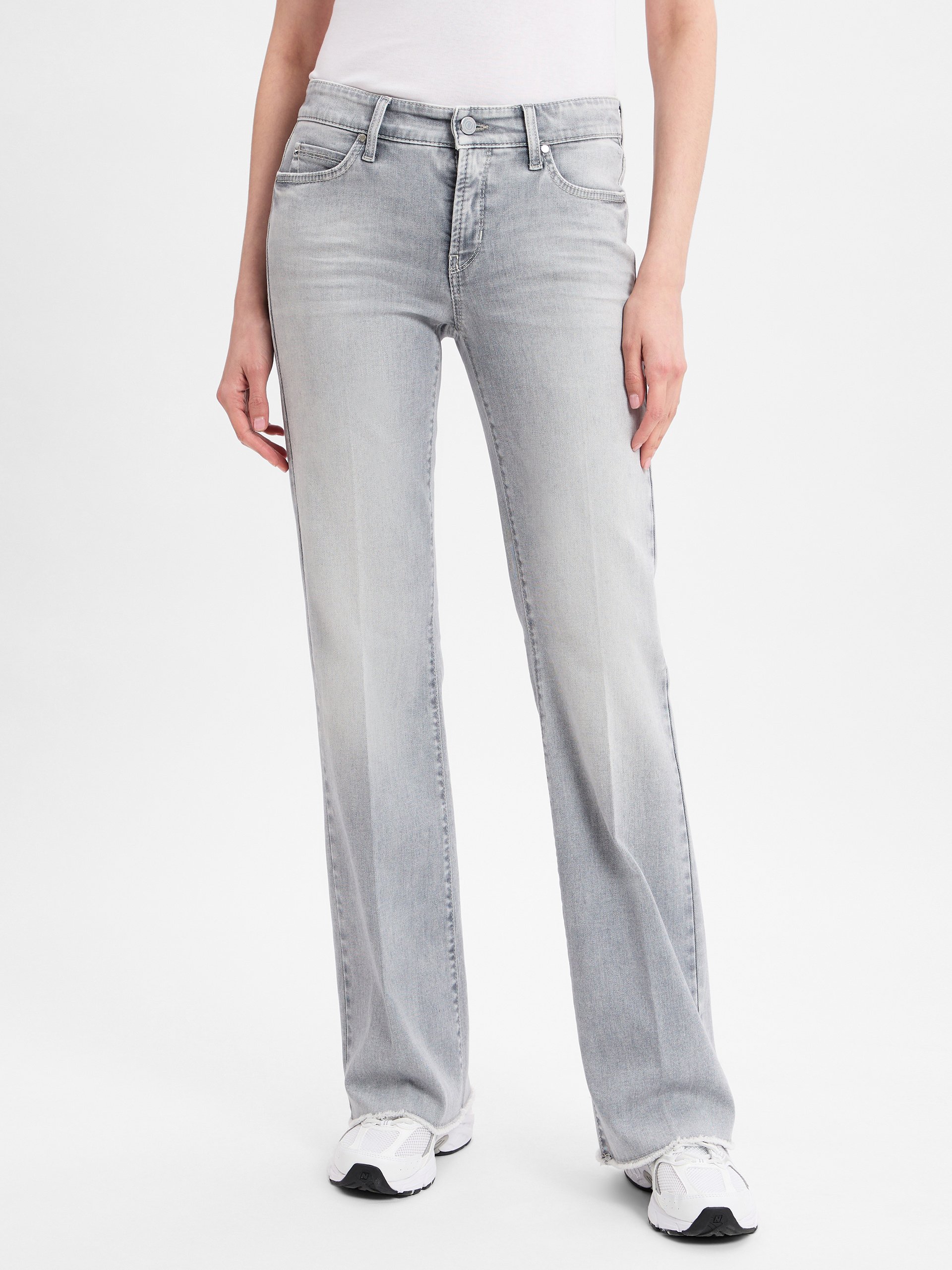 Cambio Dżinsy bootcut - Paryż Kobiety Bawełna szary