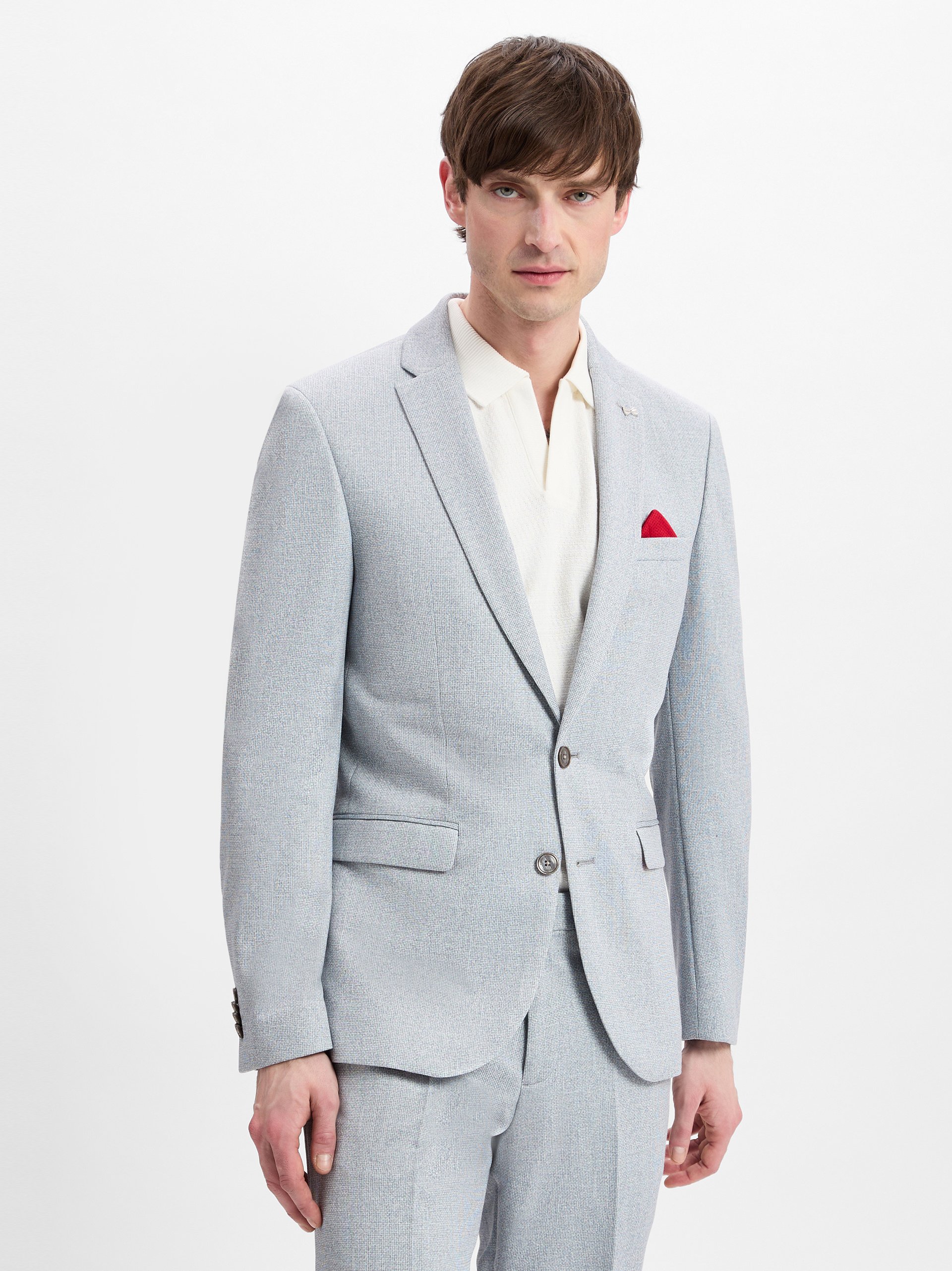 Finshley & Harding London kurtka modułowa - Brixdon Mężczyźni Slim Fit szary