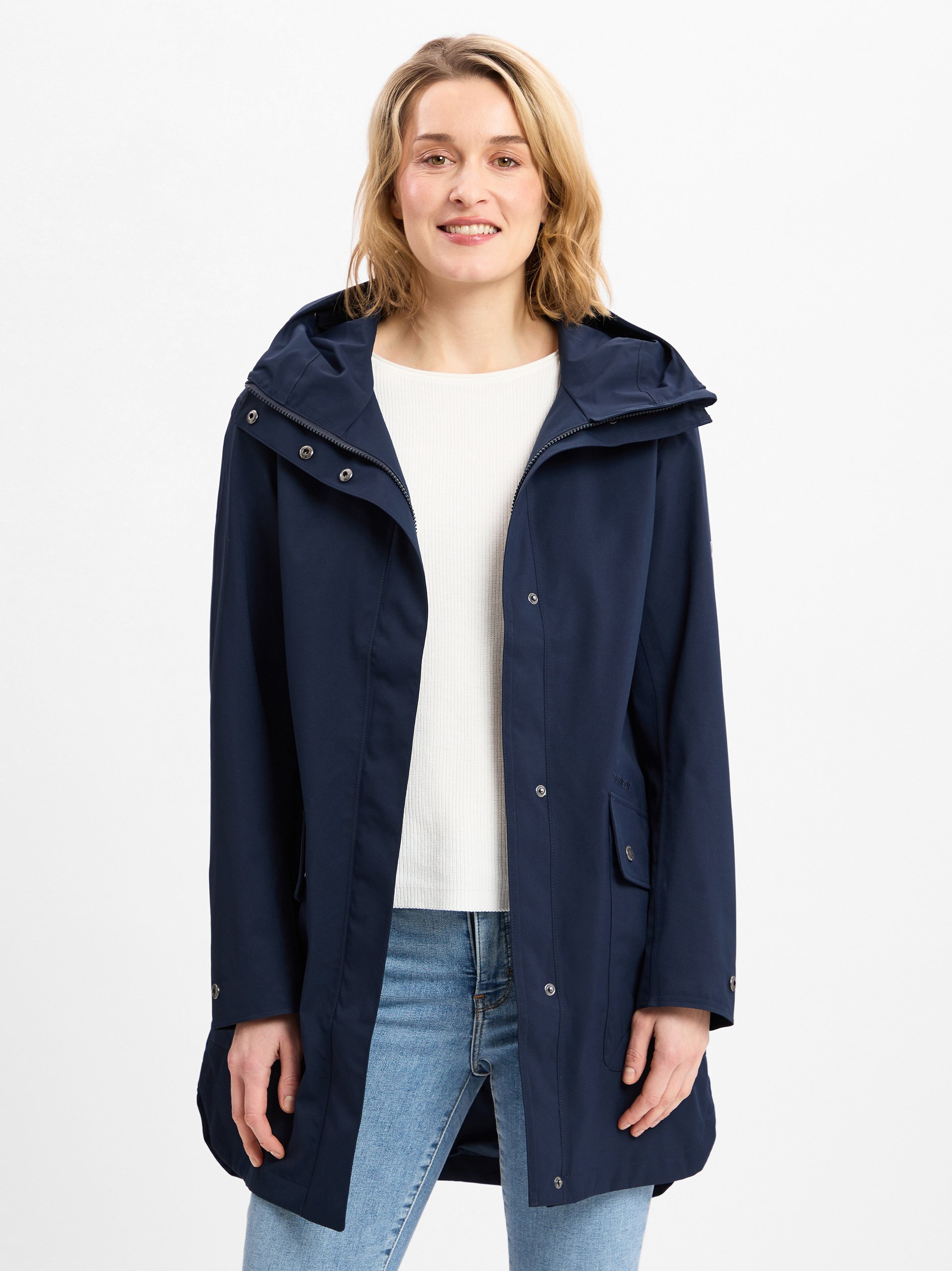 Didriksons Parka - GWEN WNS PARKA 6 Kobiety Sztuczne włókno niebieski