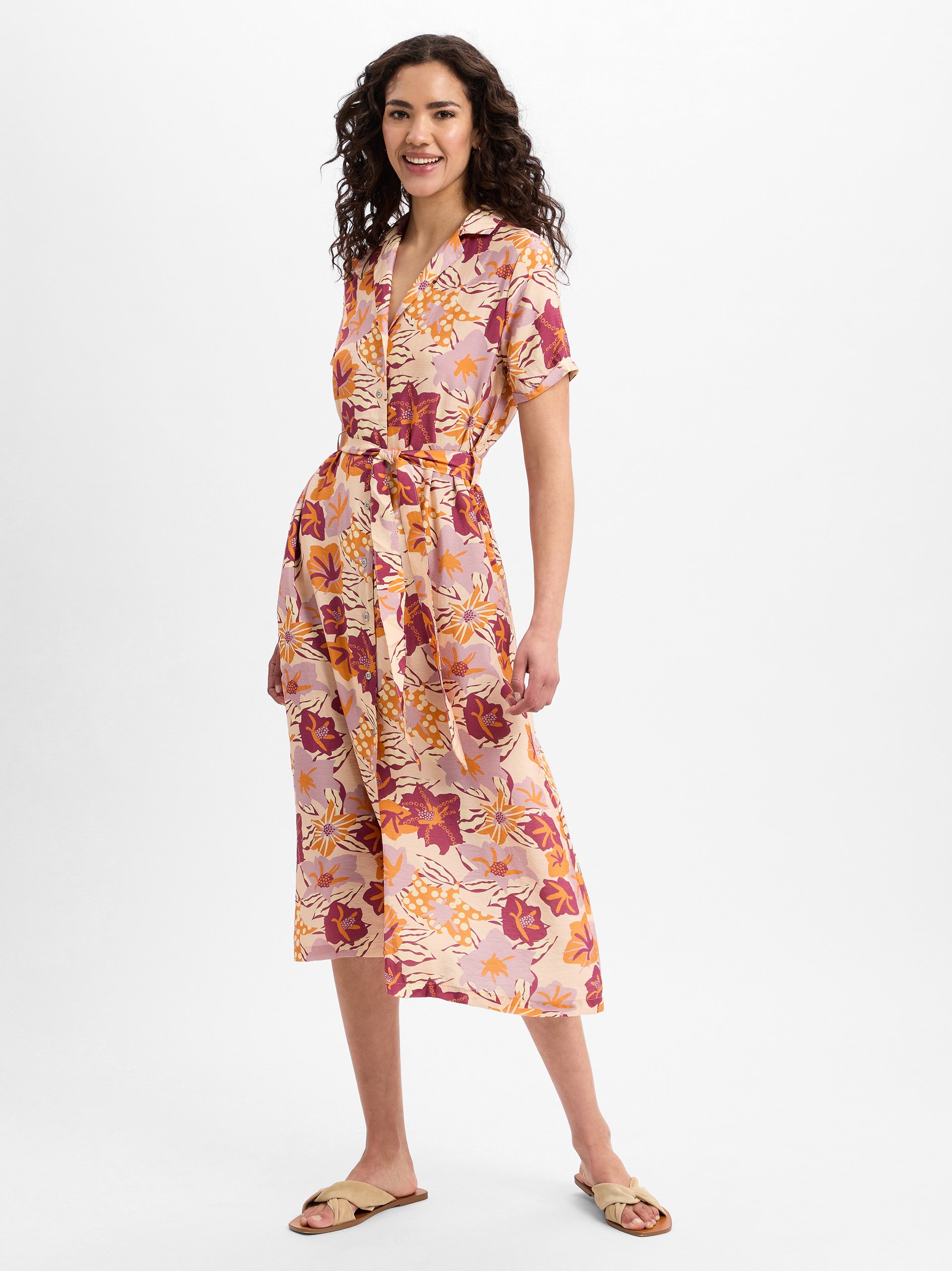 Ragwear sukienka maxi - Sawira Long Kobiety wiskoza pomarańczowy
