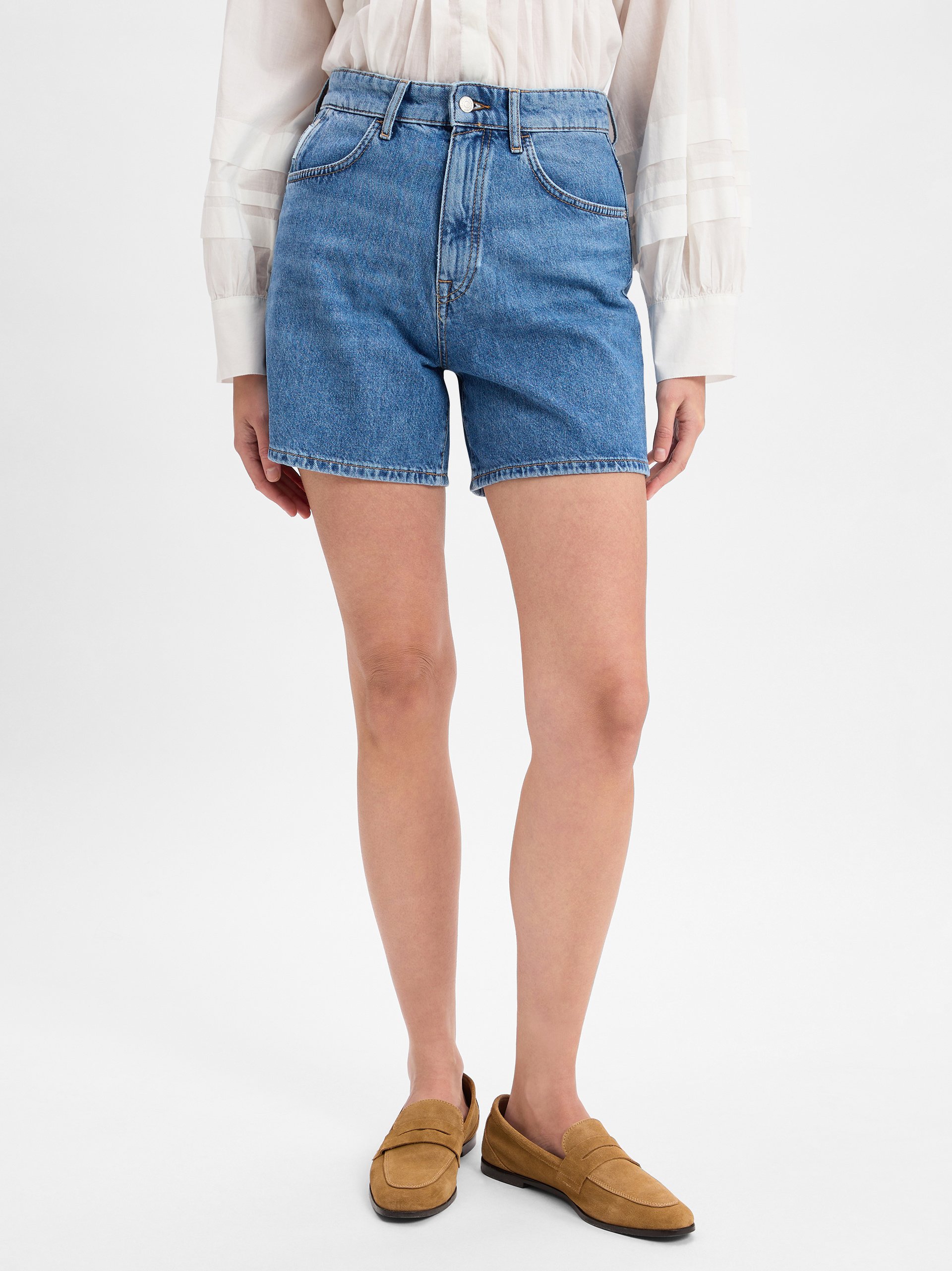 Marc O'Polo Denim Dżinsowe szorty - Filda Kobiety Bawełna niebieski
