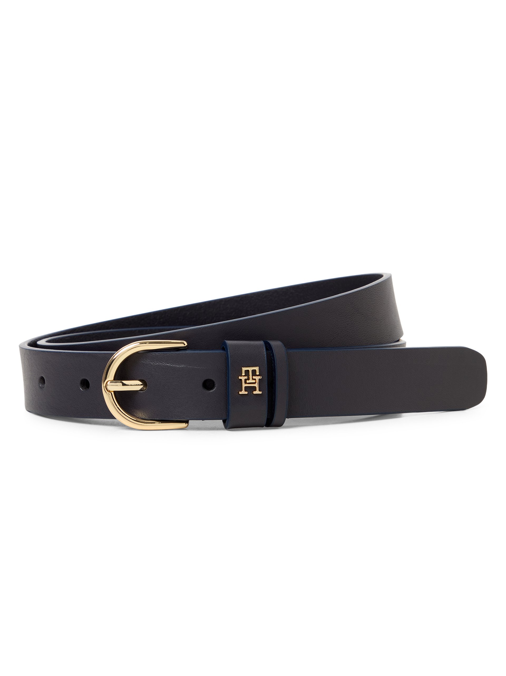 Tommy Hilfiger pasek skórzany Kobiety skóra niebieski