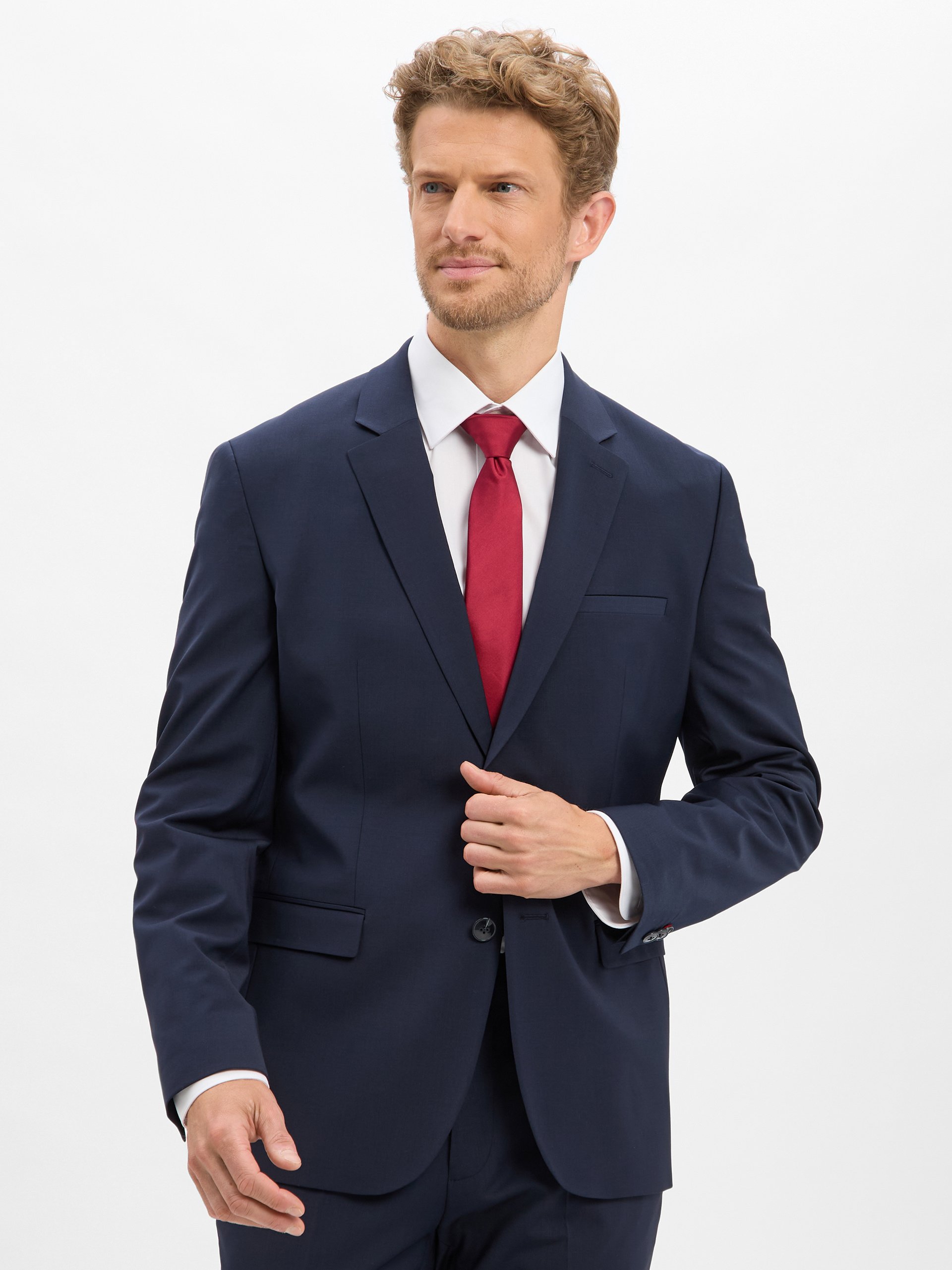 HUGO kurtka modułowa -Arti Mężczyźni Super Slim Fit niebieski