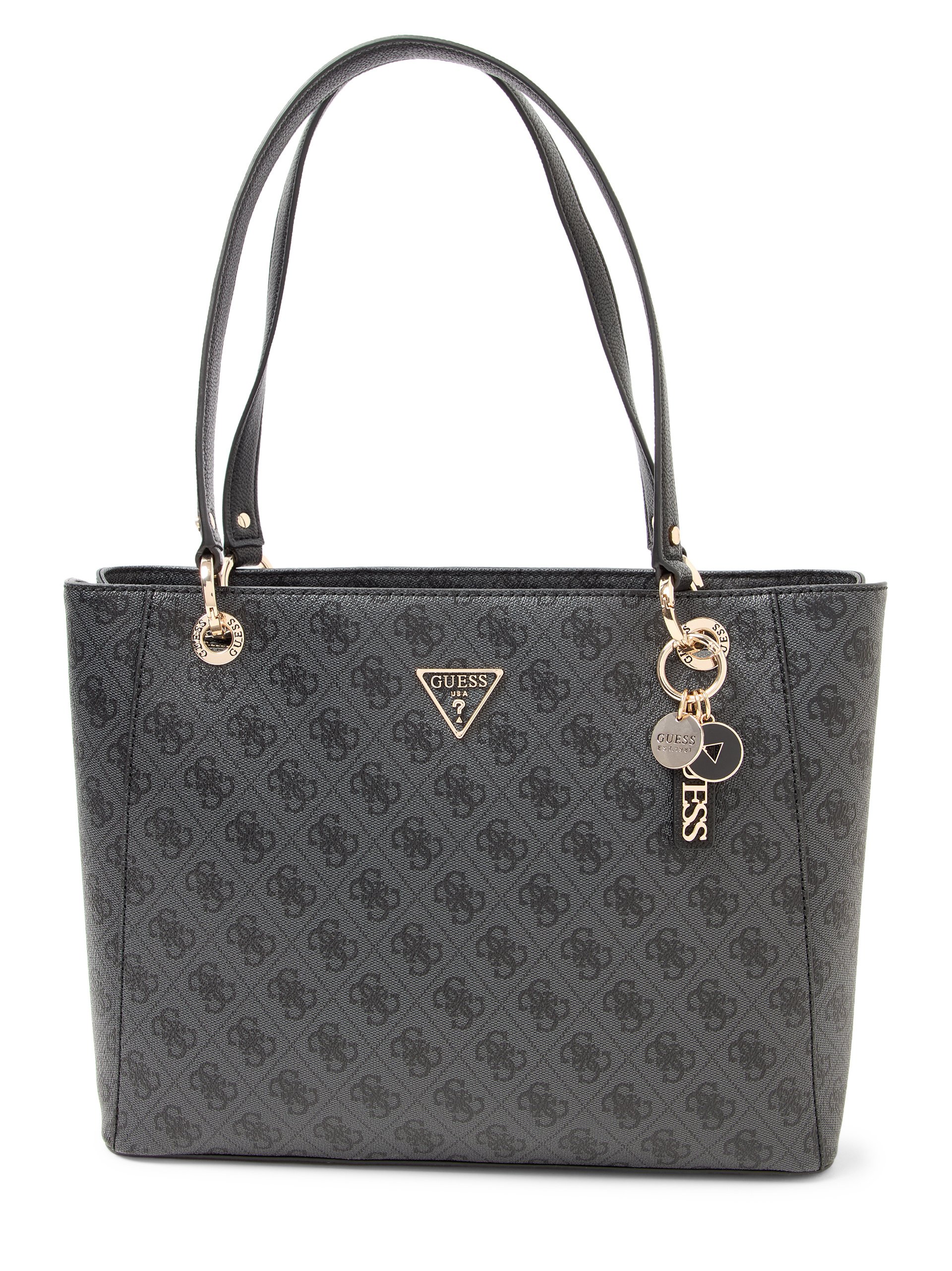 GUESS shopper - Noelle Kobiety Sztuczna skóra czarny|szary