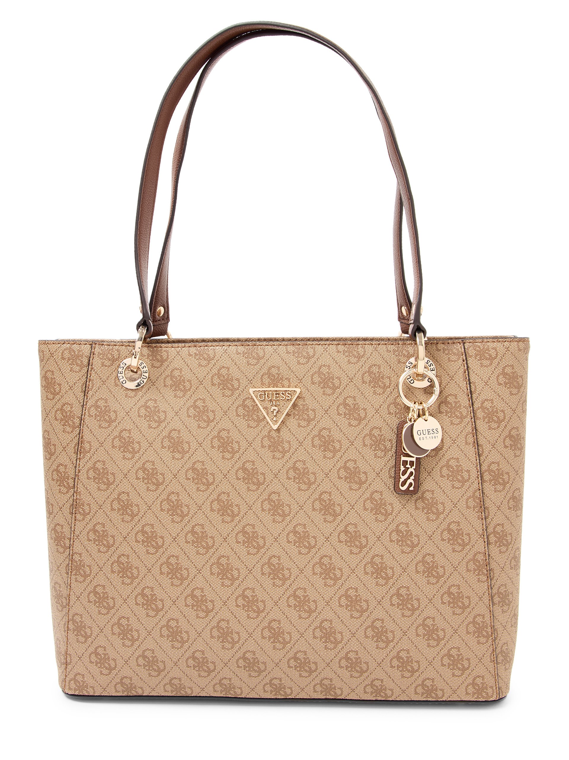 GUESS shopper - Noelle Kobiety Sztuczna skóra brązowy|beżowy