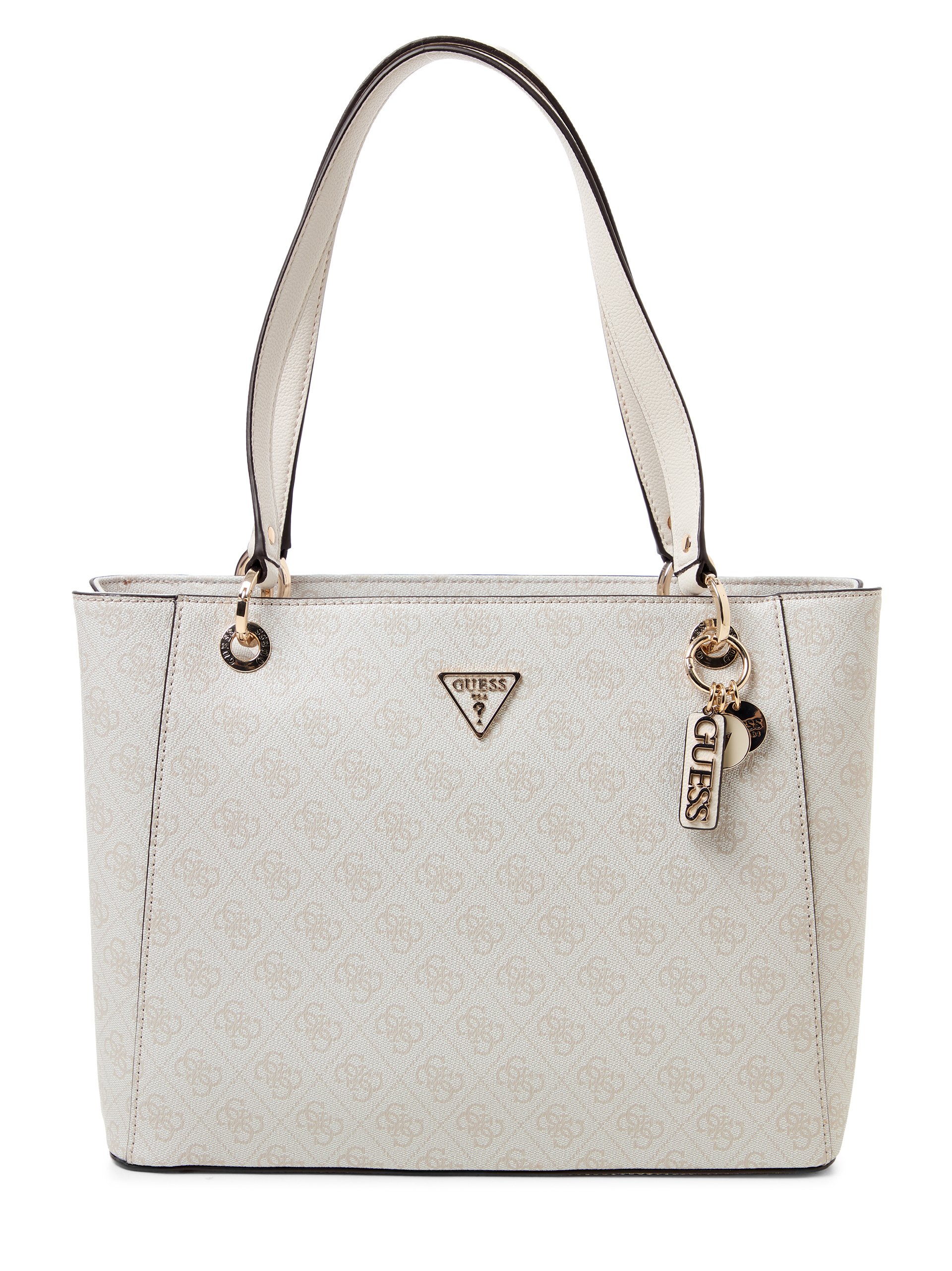 GUESS shopper - Noelle Kobiety Sztuczna skóra beżowy|biały