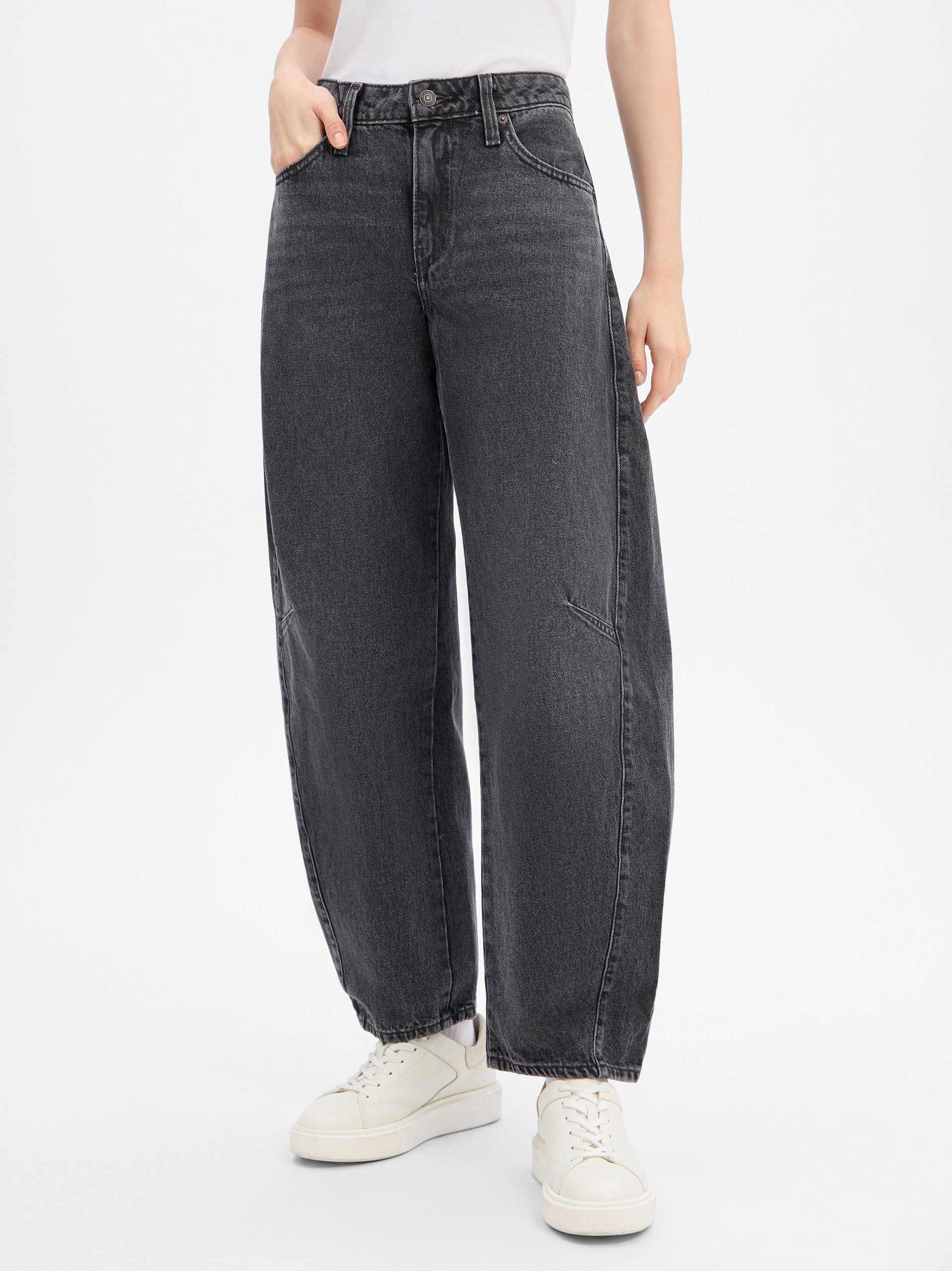 Levi's Dżinsy - Baggy Dad Barrel Kobiety Bawełna szary, 27-30