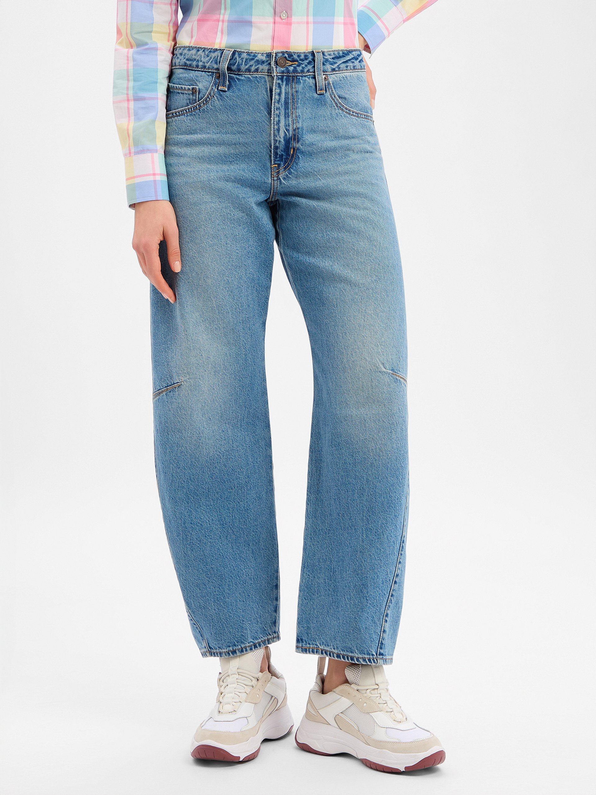 Levi's Dżinsy - Baggy Dad Barrel Kobiety Bawełna niebieski, 30-32