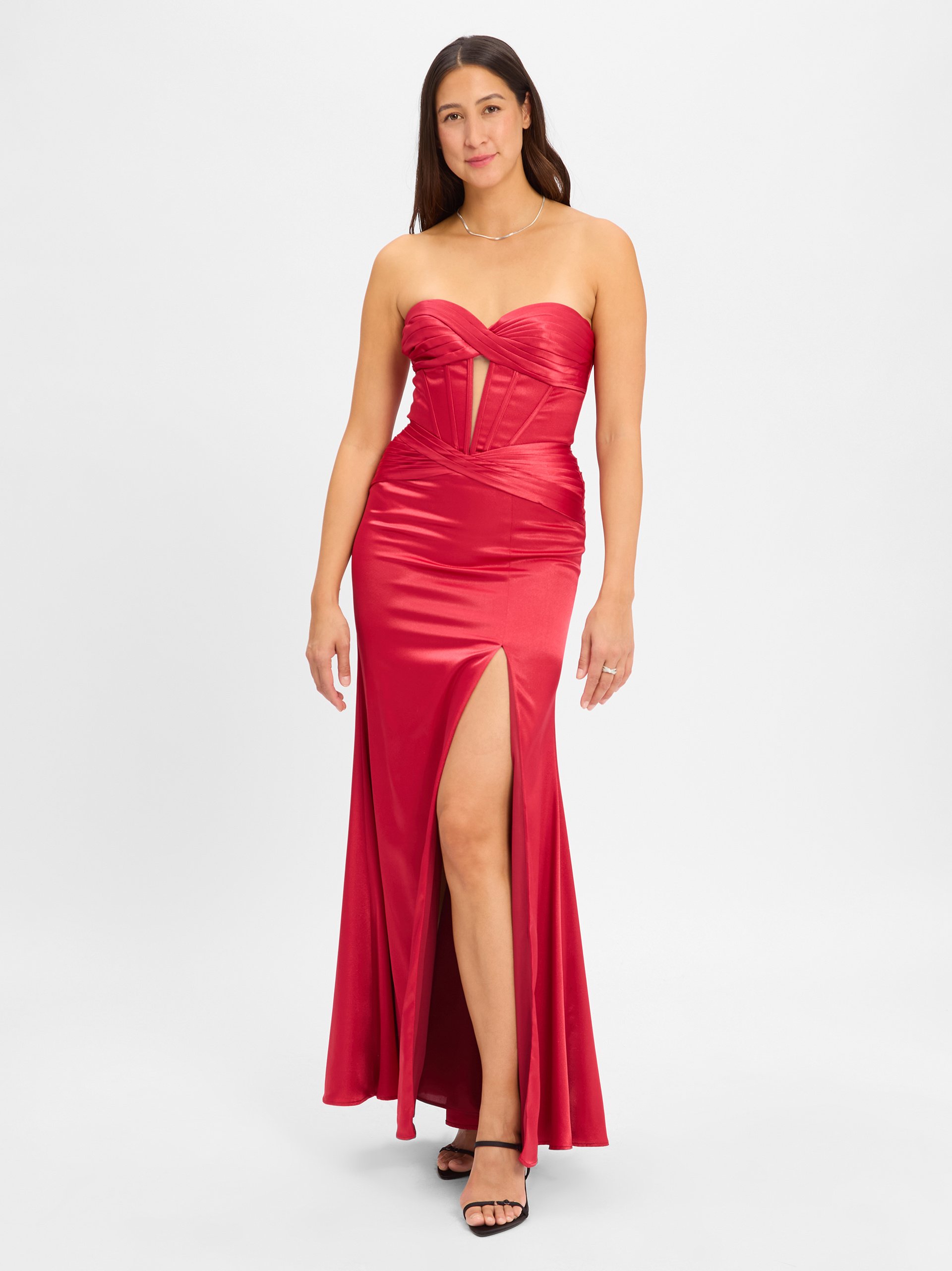 Luxuar Fashion sukienka wieczorowa Kobiety czerwony