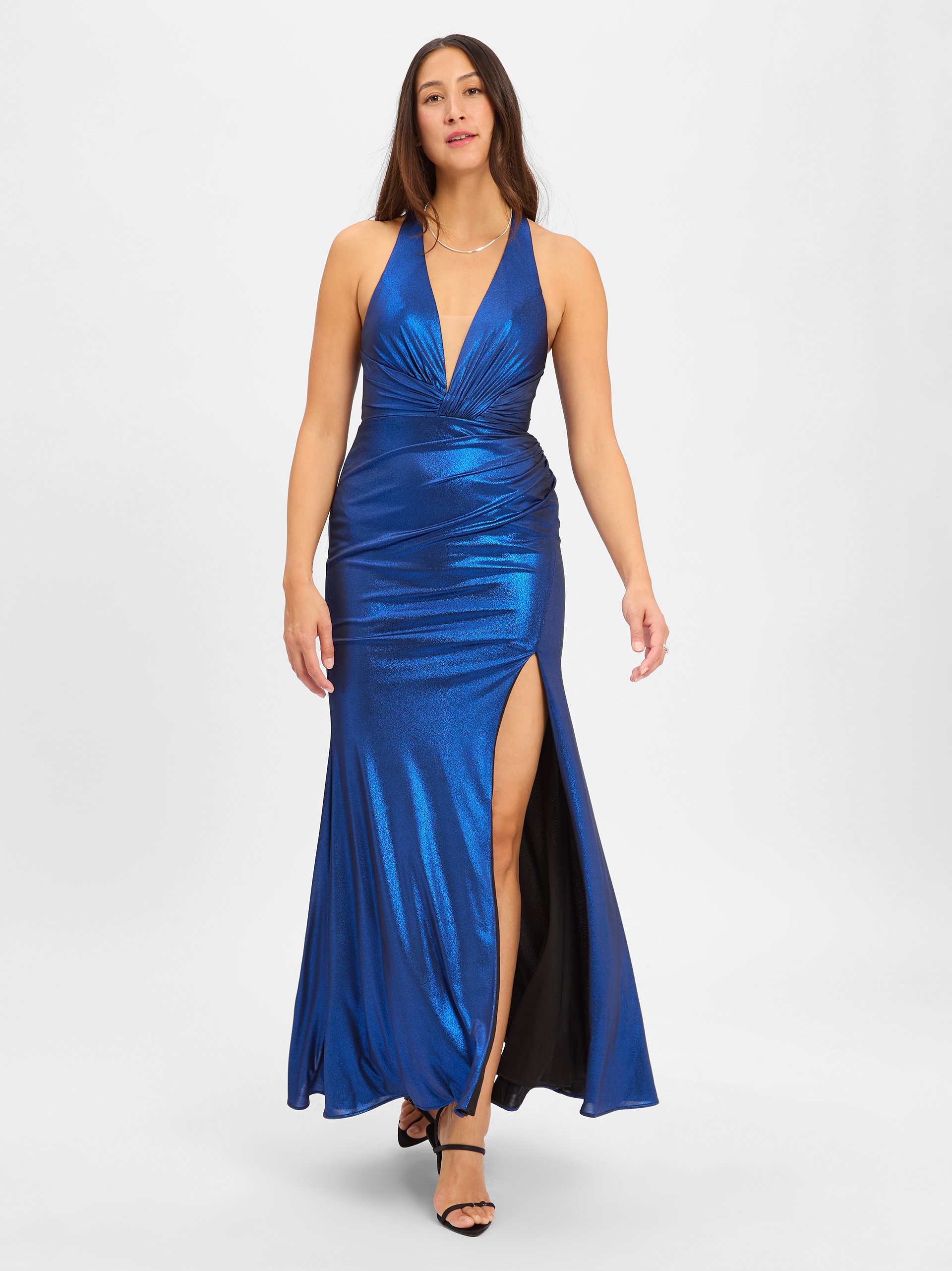 Luxuar Fashion sukienka wieczorowa Kobiety niebieski