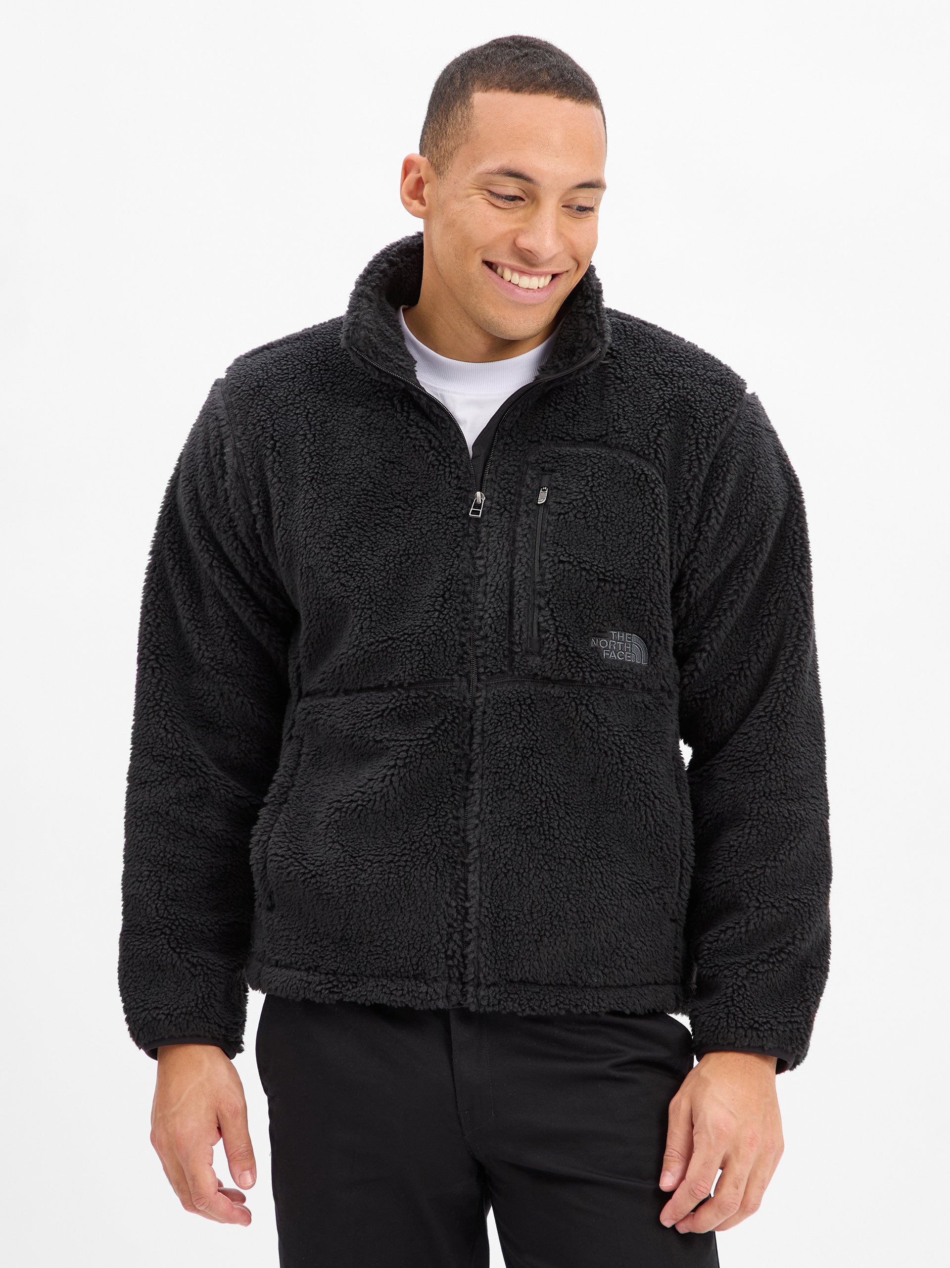 The North Face kurtka polarowa Mężczyźni Sztuczne włókno czarny