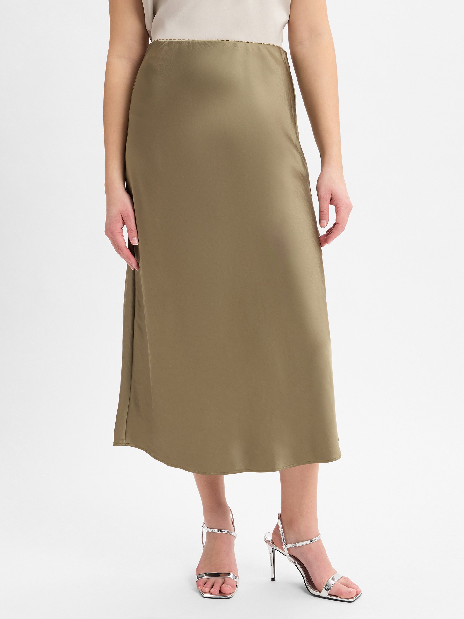 s.Oliver BLACK LABEL spódnica midi Kobiety zielony