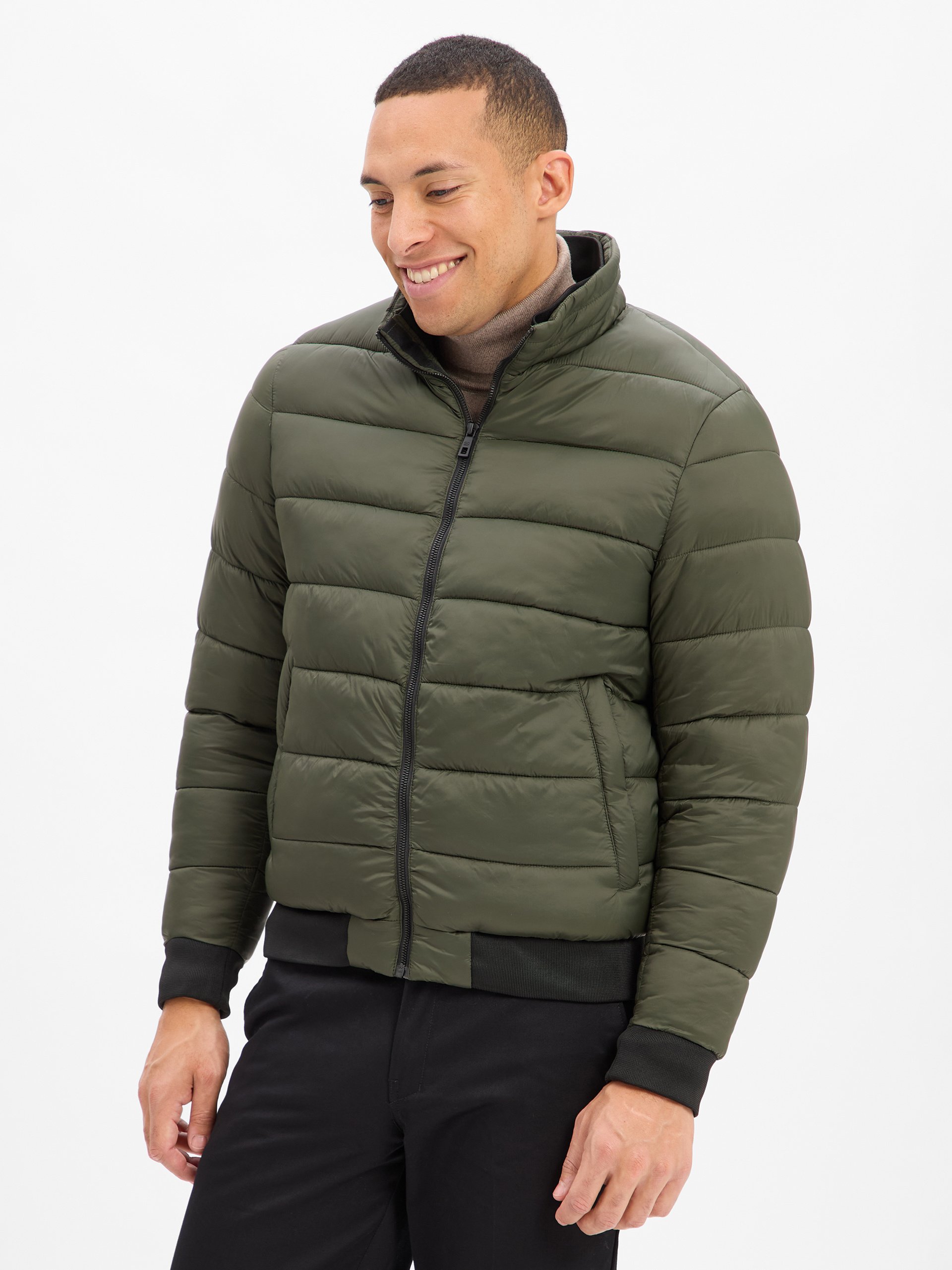S4 Jackets kurtka pikowana - Vincent Mężczyźni zielony