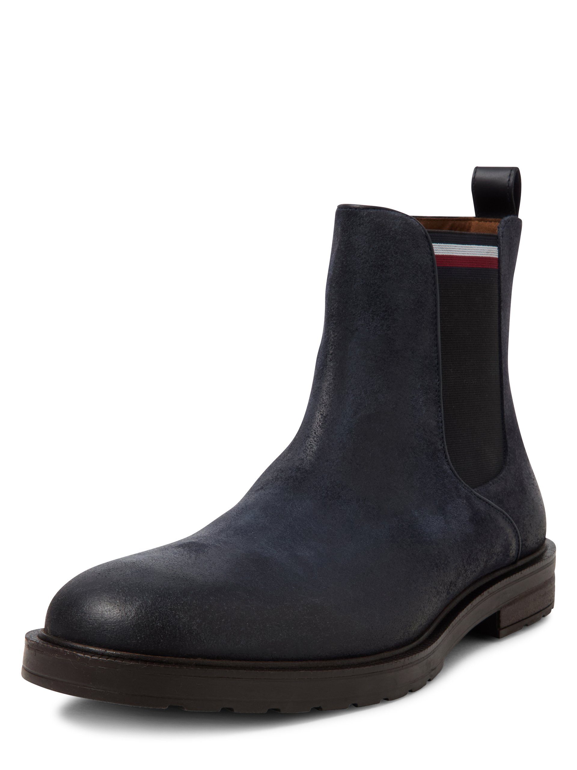 Tommy Hilfiger Skórzane buty Mężczyźni skóra niebieski