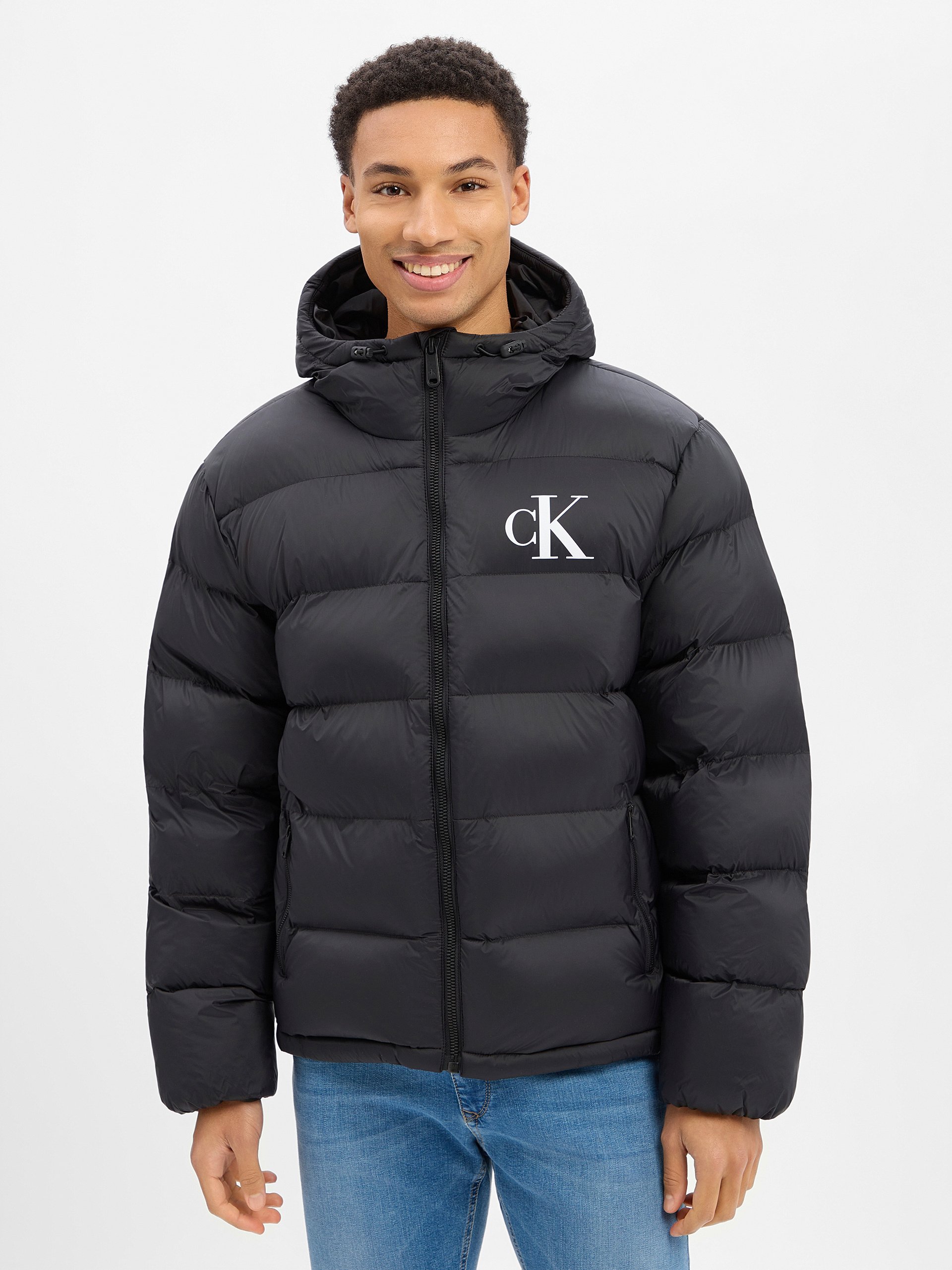 Calvin Klein Jeans Pikowana kurtka Mężczyźni czarny