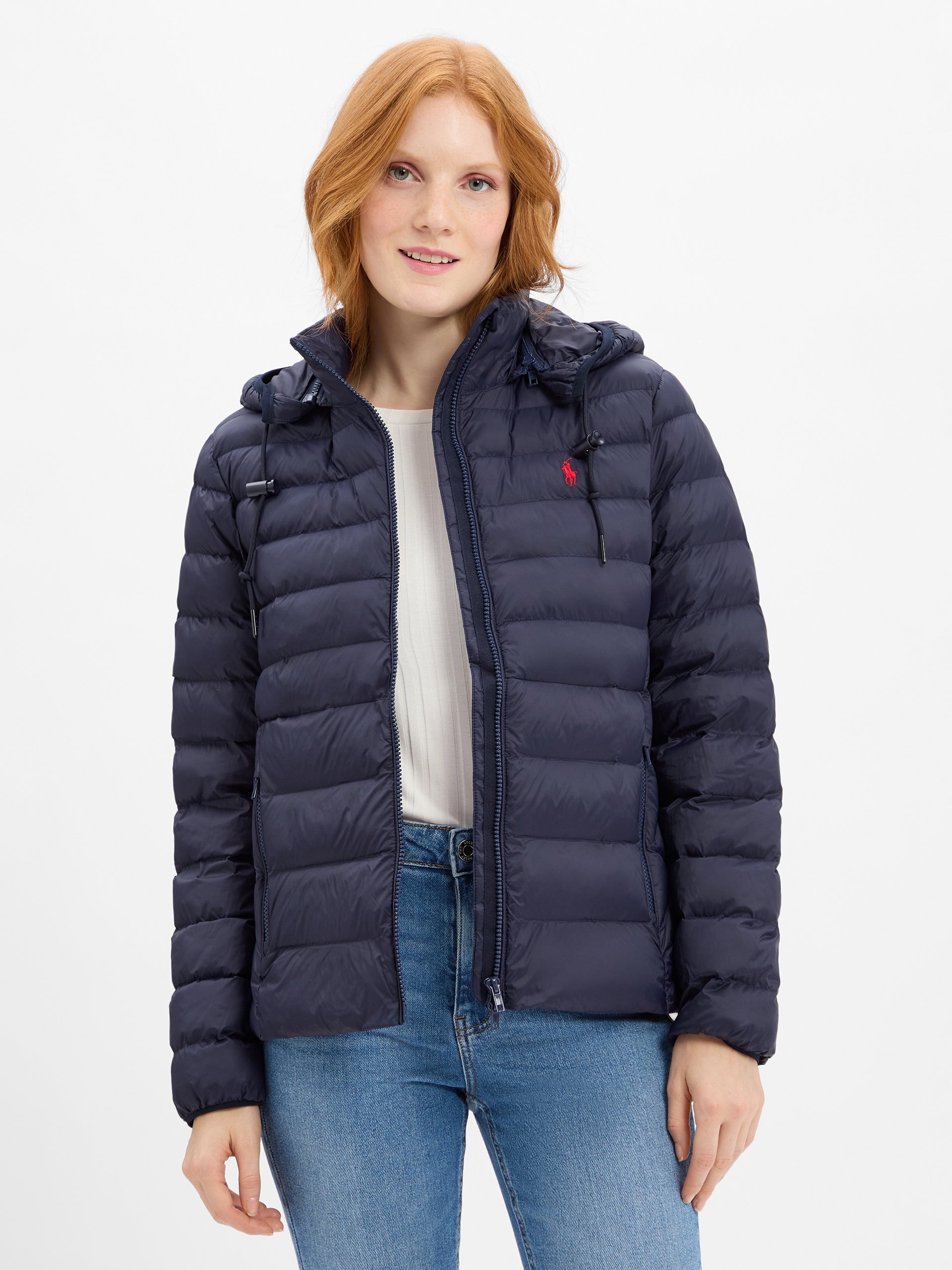 Polo Ralph Lauren kurtka pikowana Kobiety Sztuczne włókno niebieski