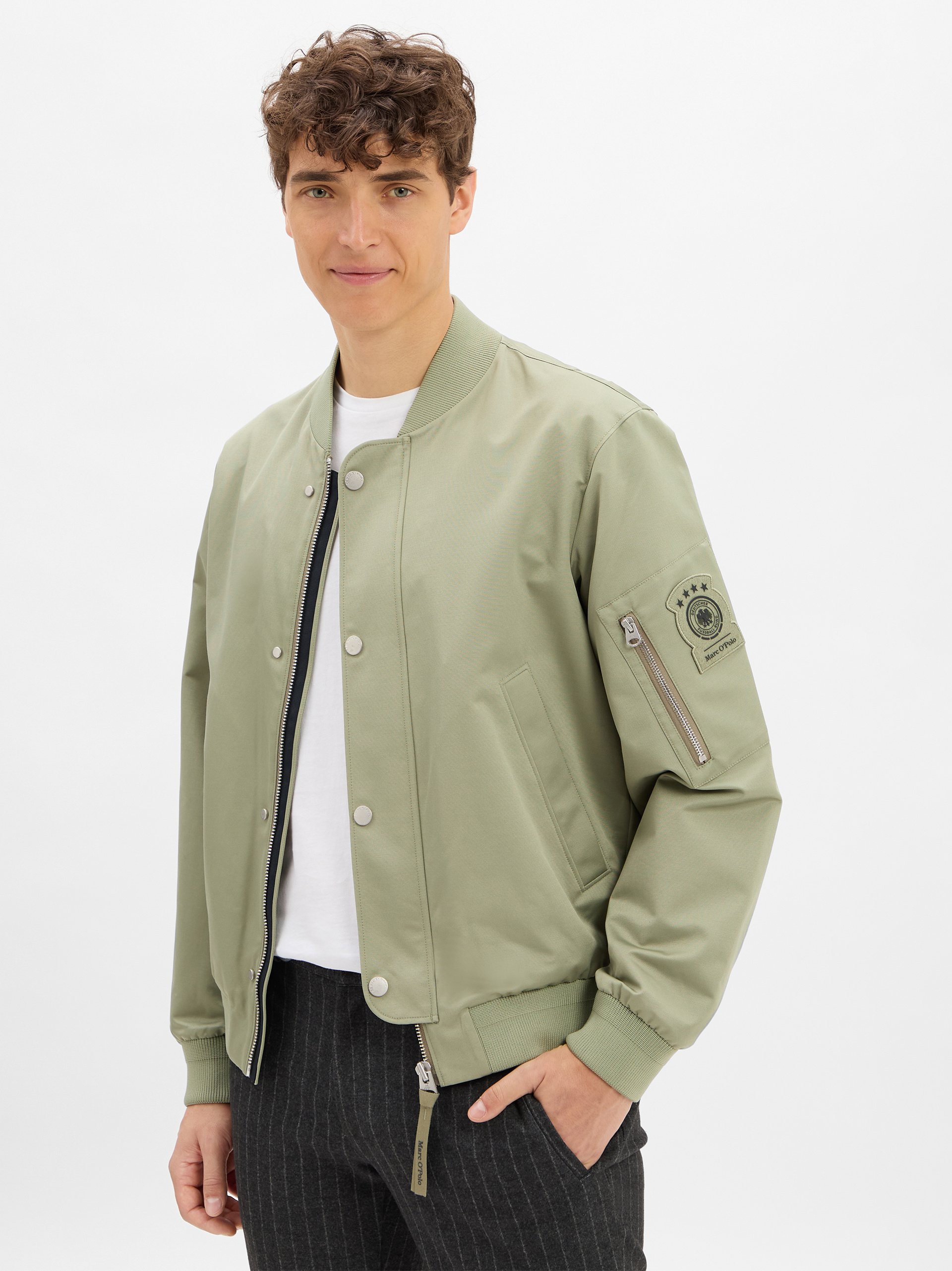 Marc O'Polo Bluza Mężczyźni zielony