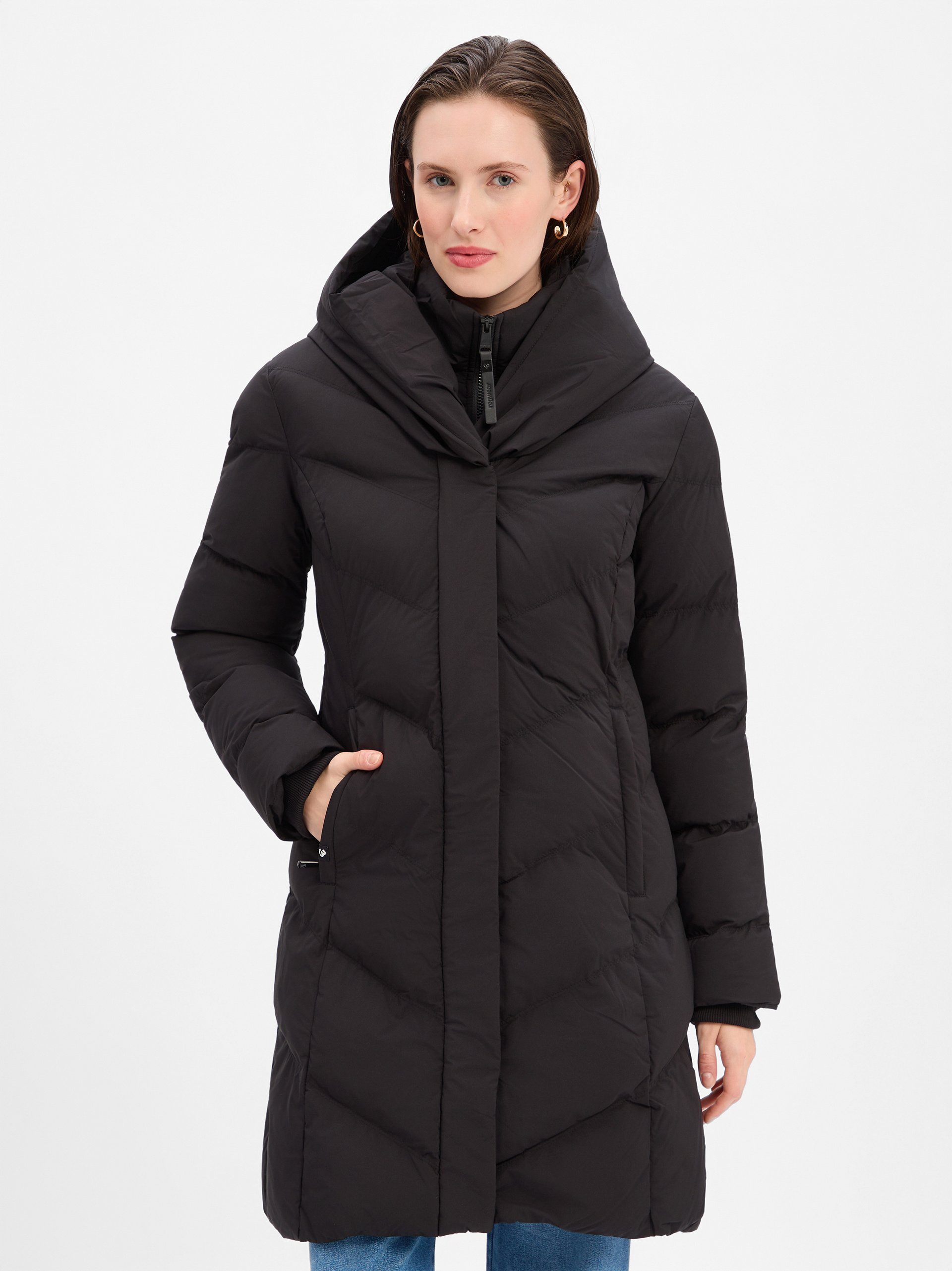 Ragwear płaszcz funkcjonalny - Natalka Kobiety czarny