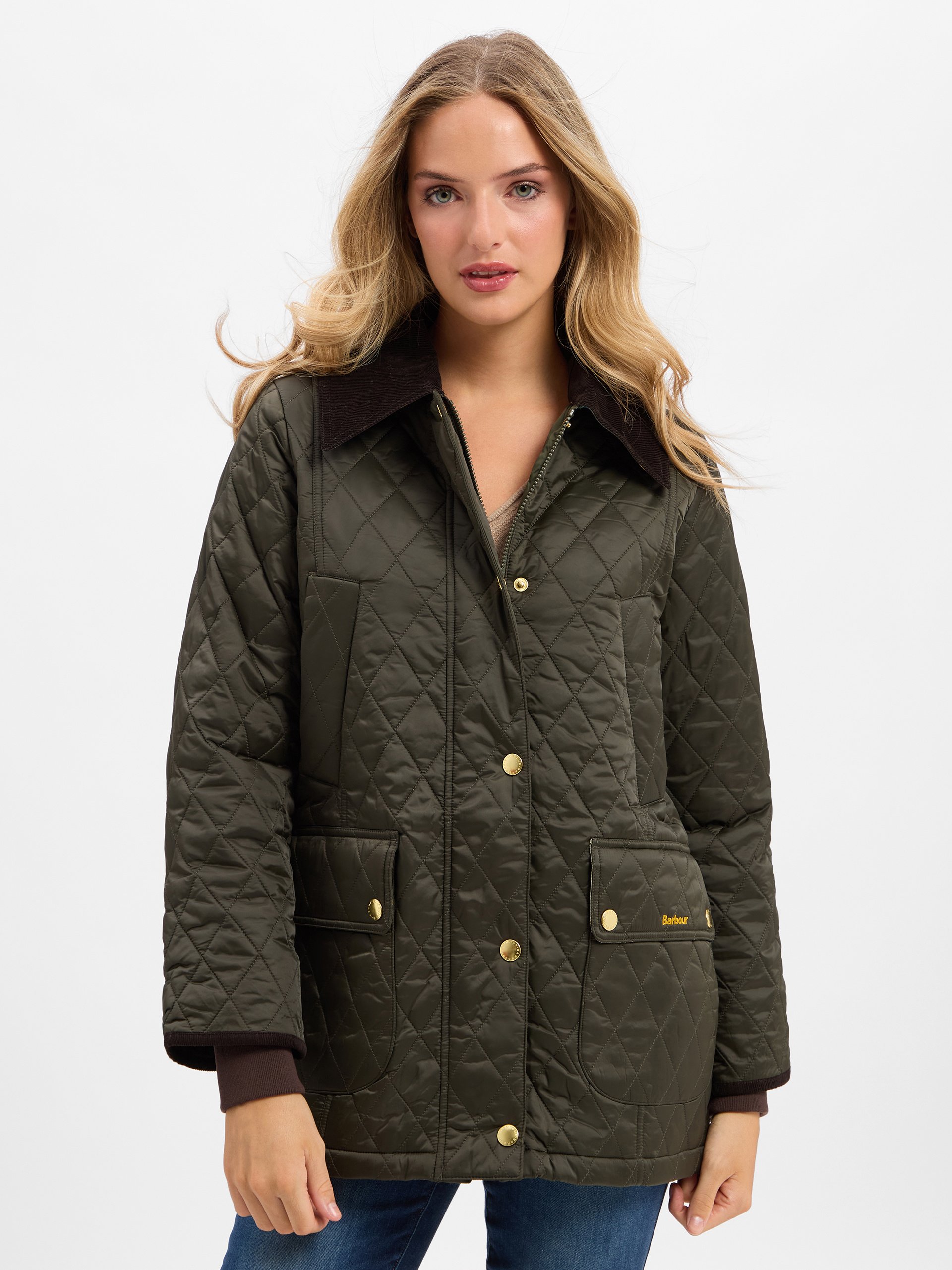 Barbour kurtka pikowana - Beadnell Kobiety zielony